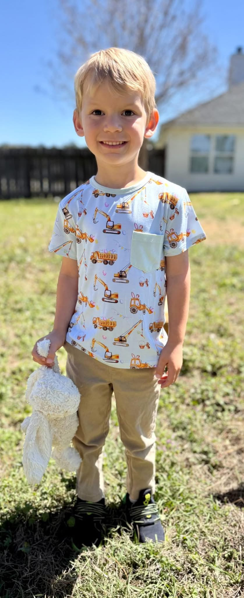 “Excavator Eggstravaganza” Pocket T-Shirt