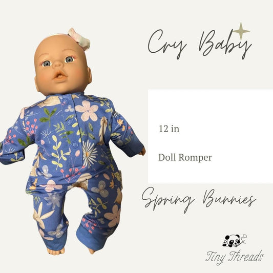 Spring Bunnies Doll Romper