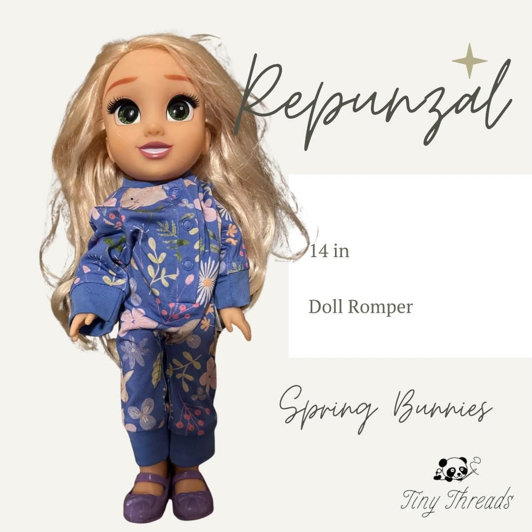 Spring Bunnies Doll Romper
