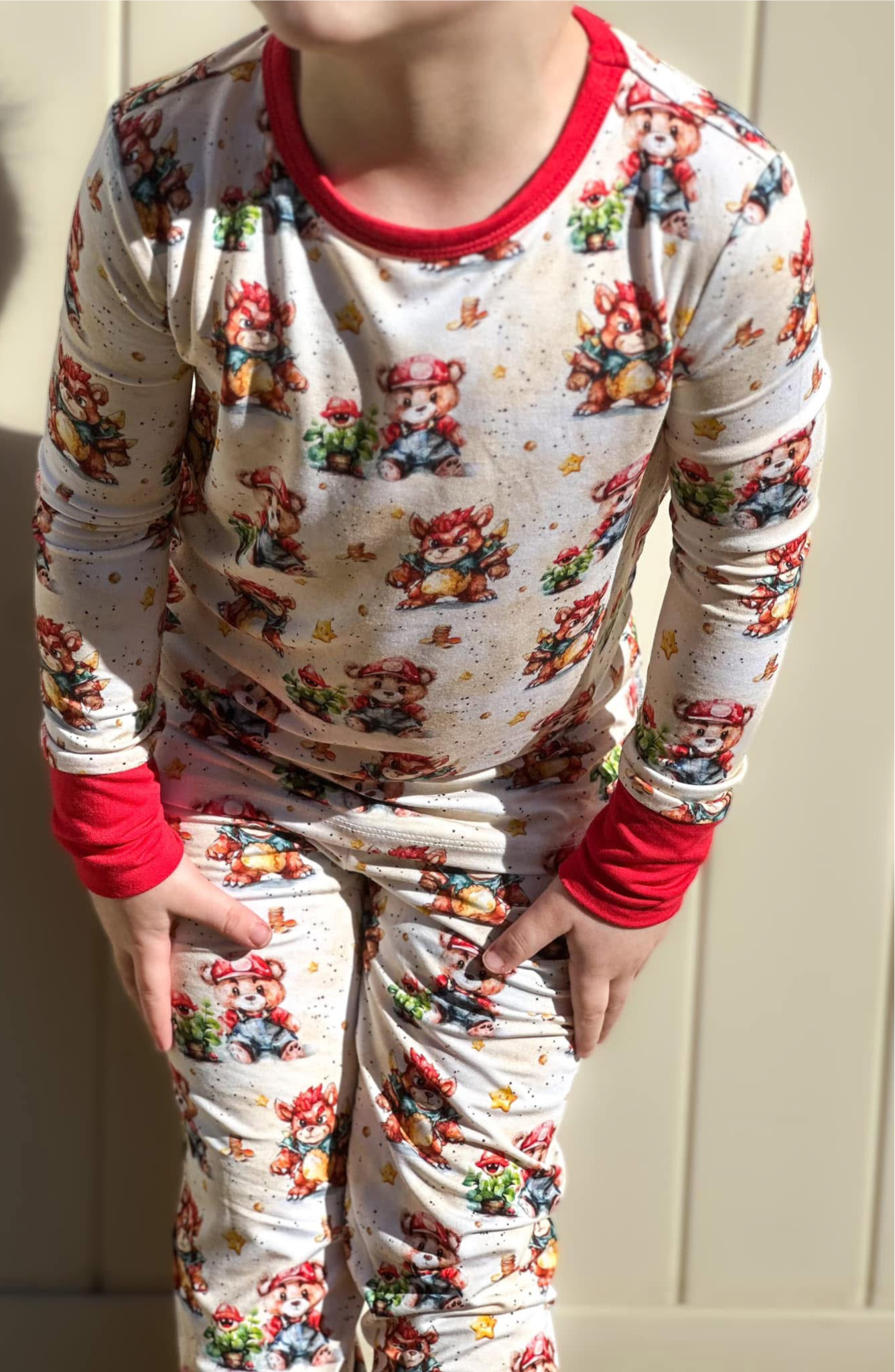 Super Beario Two-Piece Pajamas