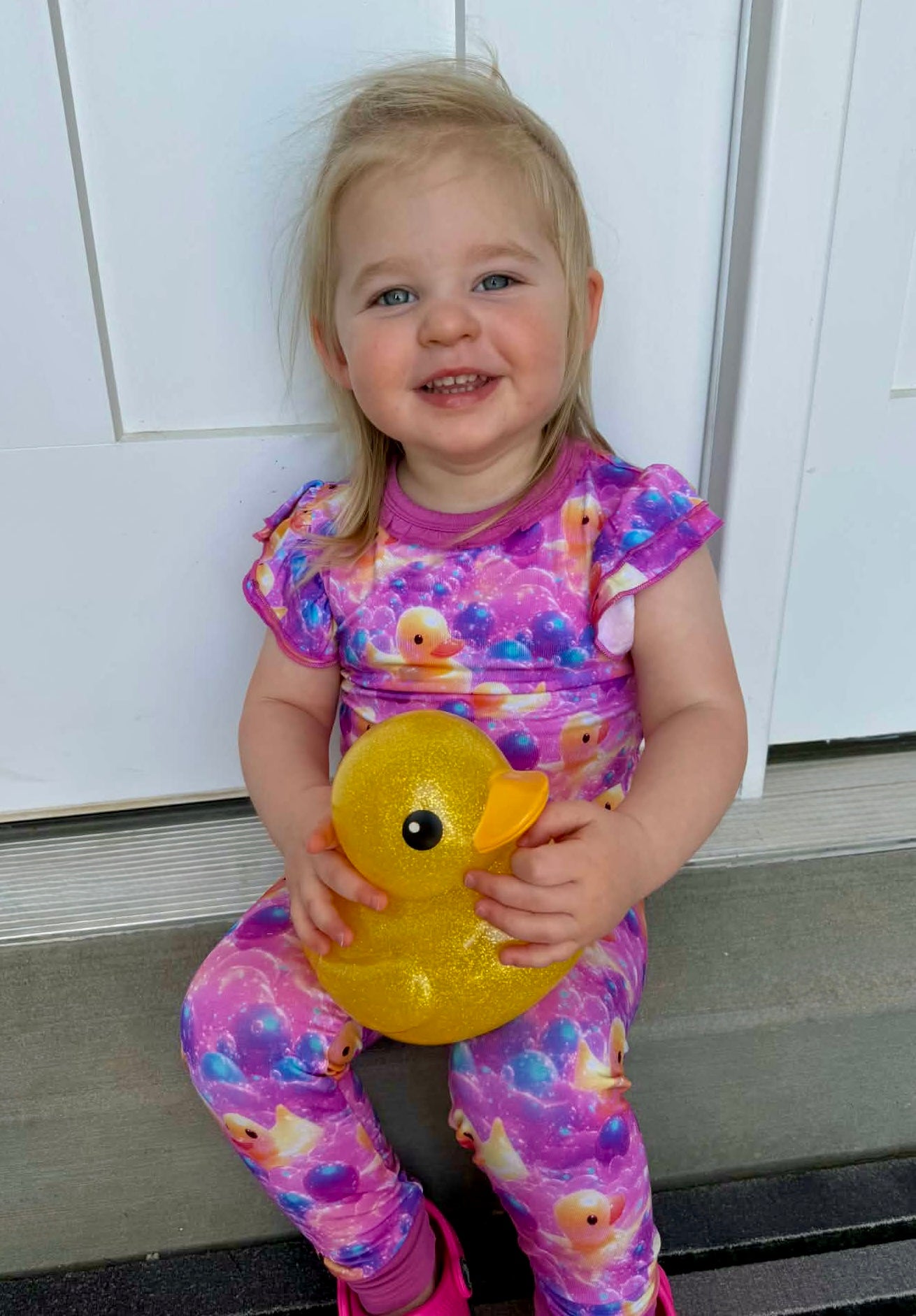 “Bubble Duckies” Two-Piece Pajamas