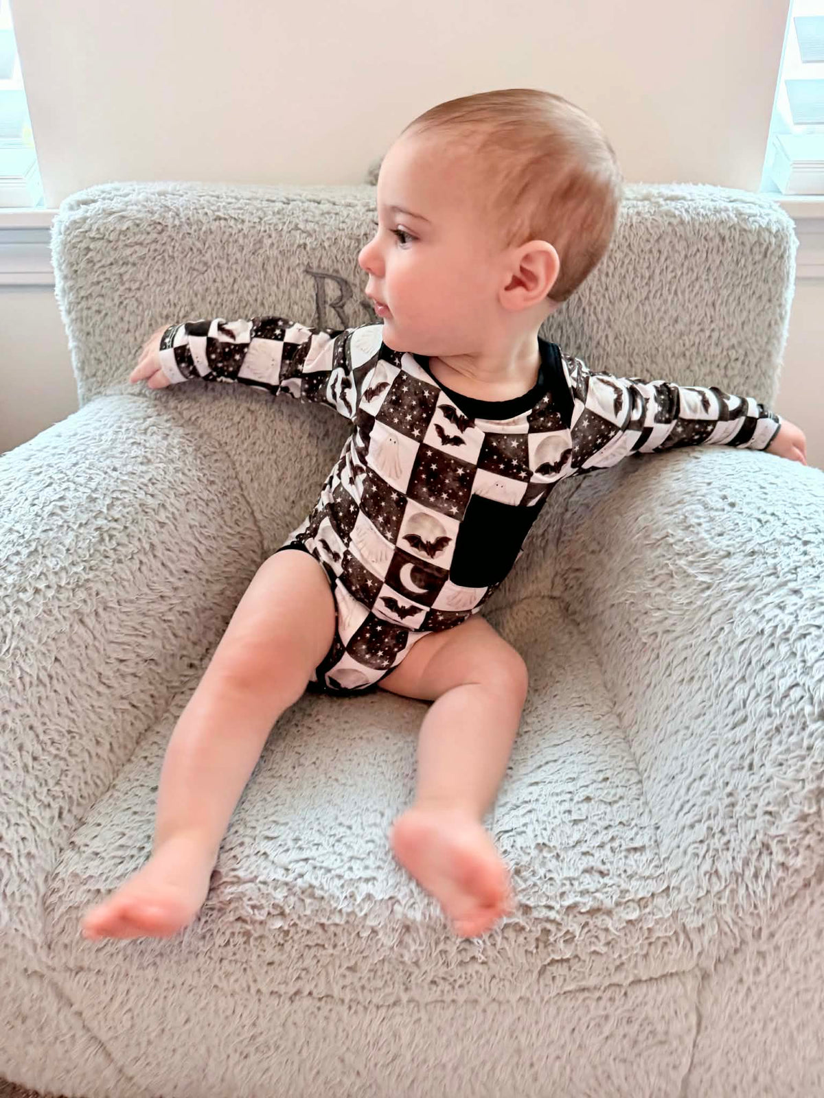 Spooky Starlight Long Sleeved Bodysuit