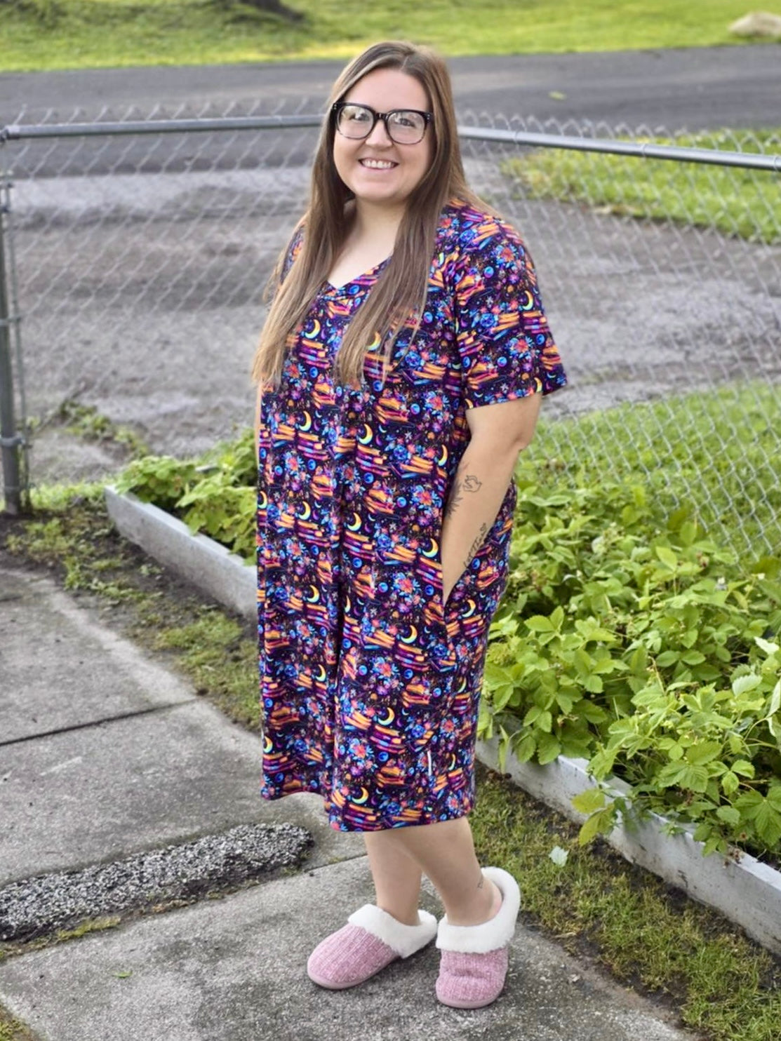 “Treasured Pages” Women’s Short Sleeved Nightgown