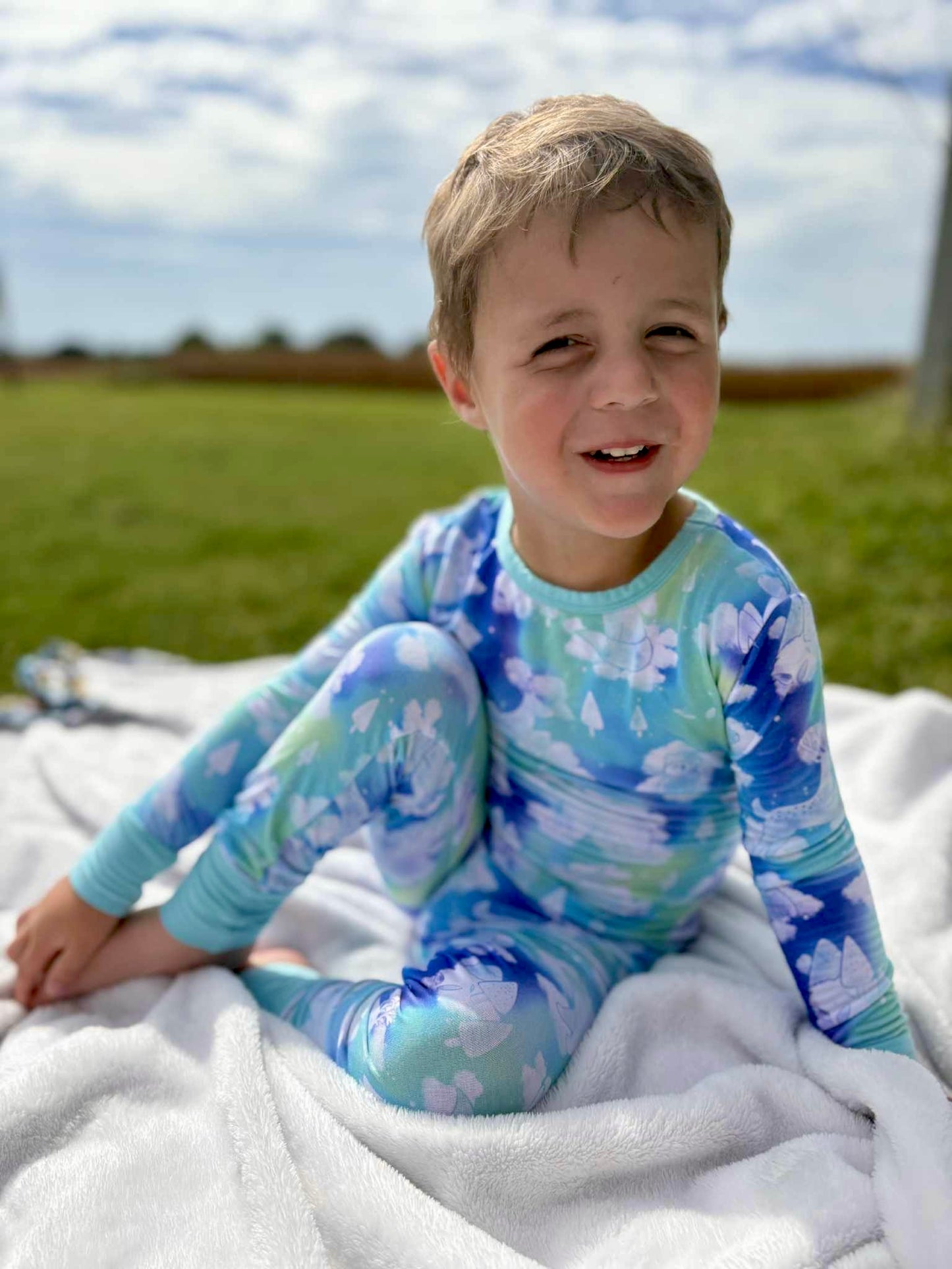 “Cloudland Forest Friends” Two-Piece Pajamas