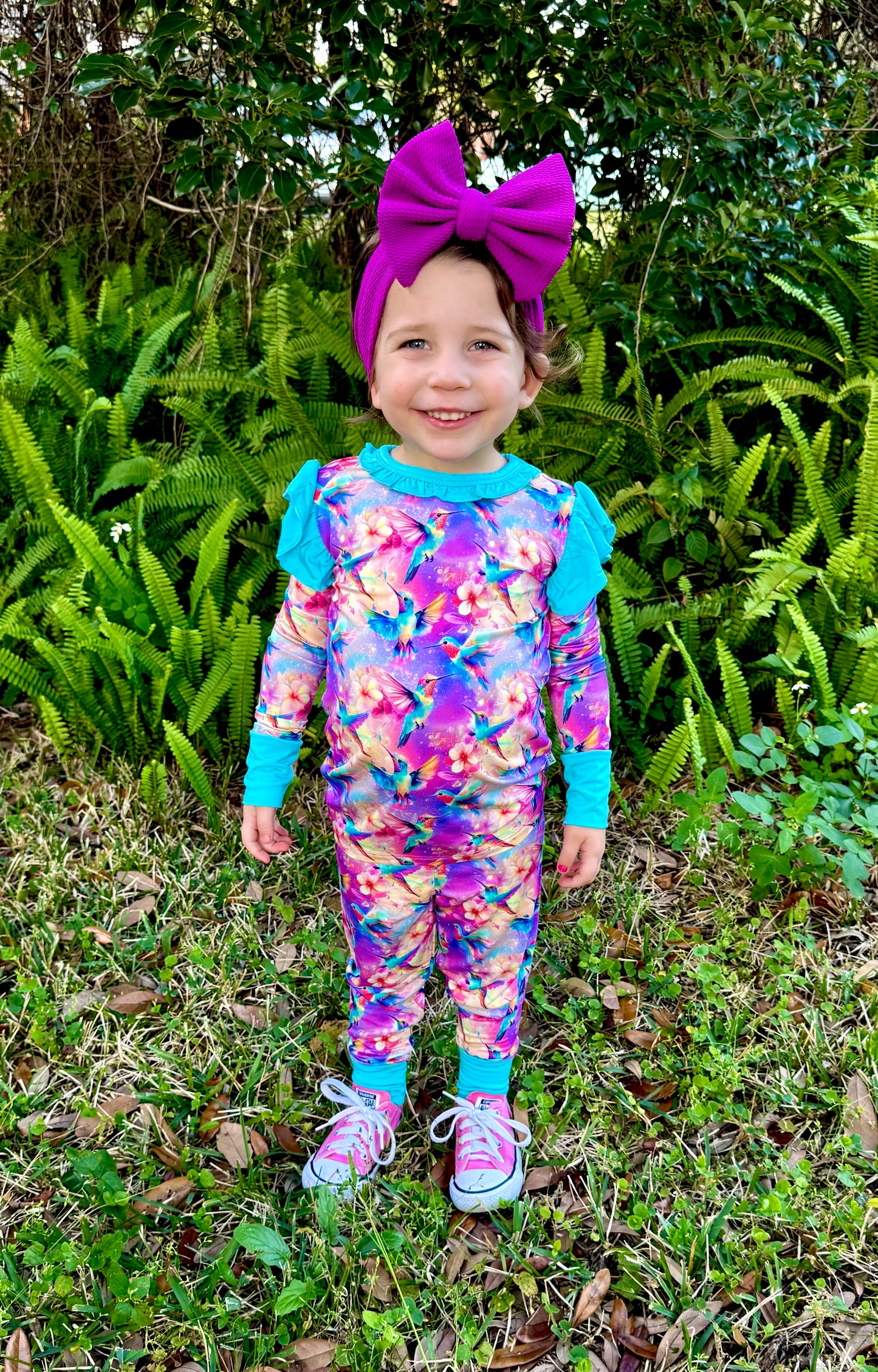 “Hummingbird Haven” Two-Piece Pajamas