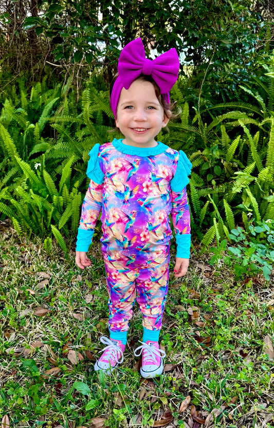 “Hummingbird Haven” Two-Piece Pajamas