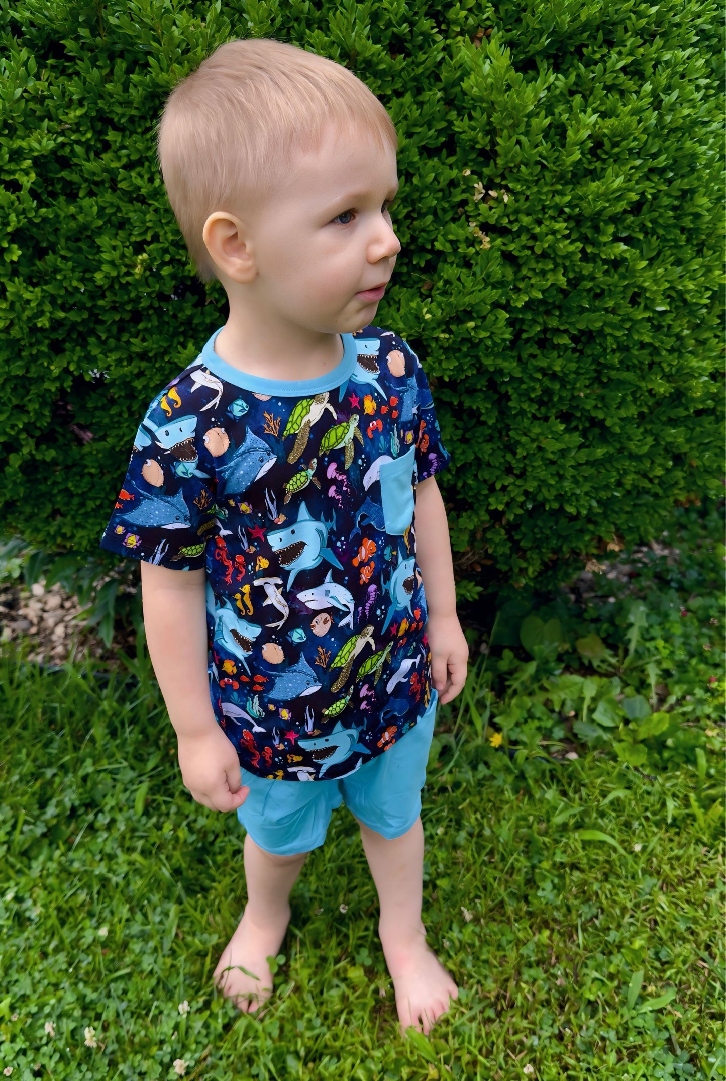 “Beyond The Reef” Two-Piece Shorts Set