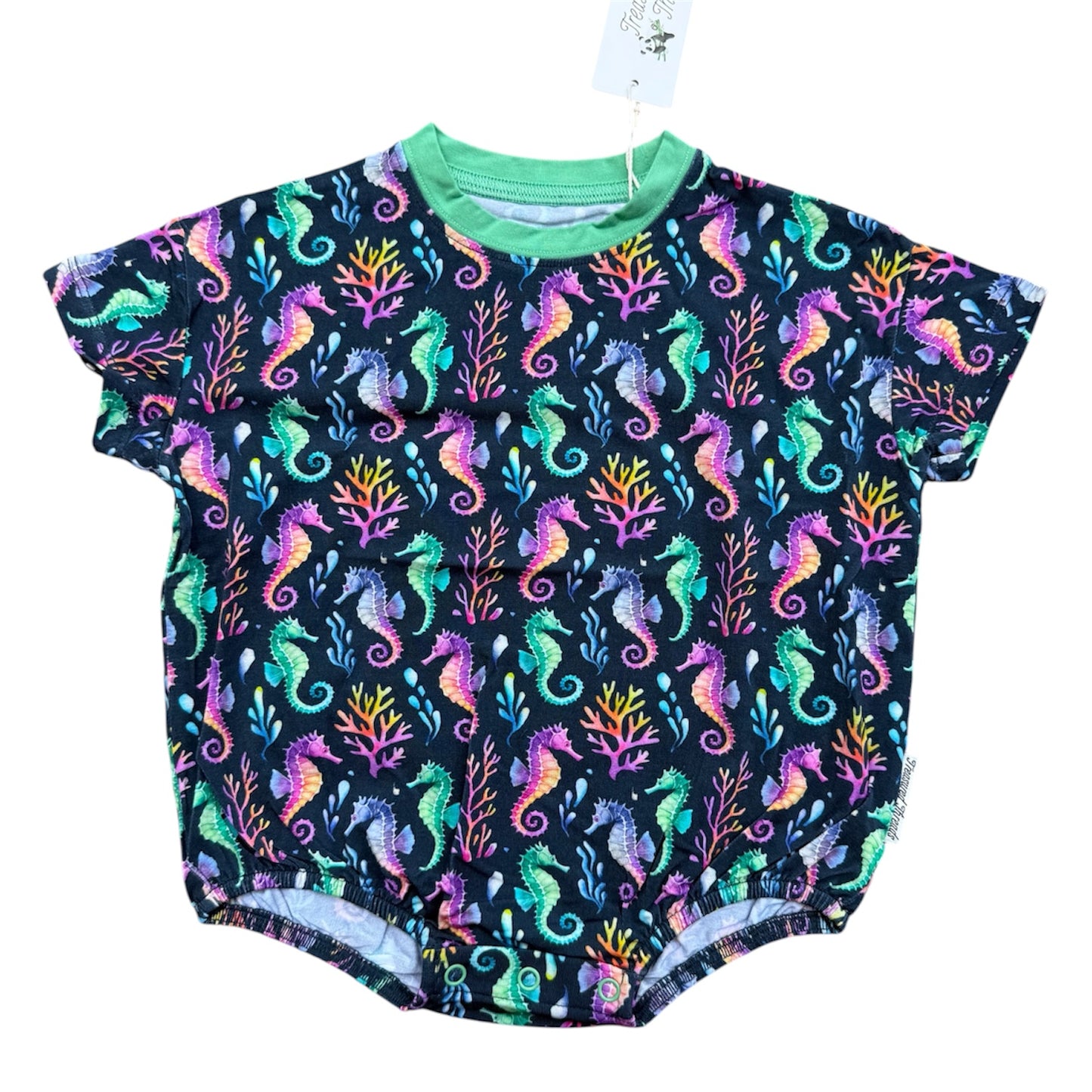 “Seahorse Lagoon” Bubble Romper