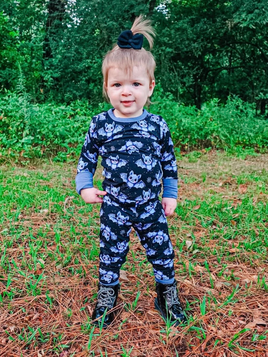 Moonlit Flutters Two-Piece Pajamas