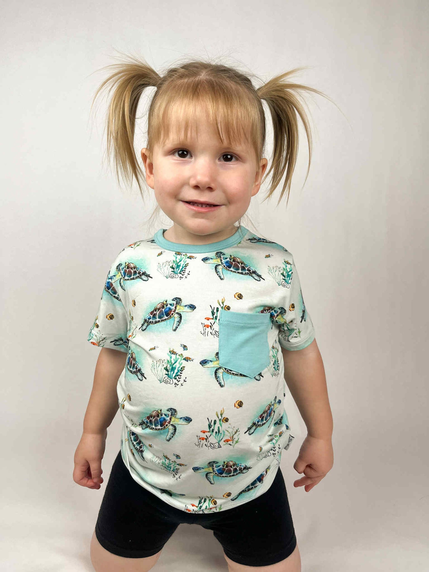 Turtally Beachin’ Pocket T-Shirt
