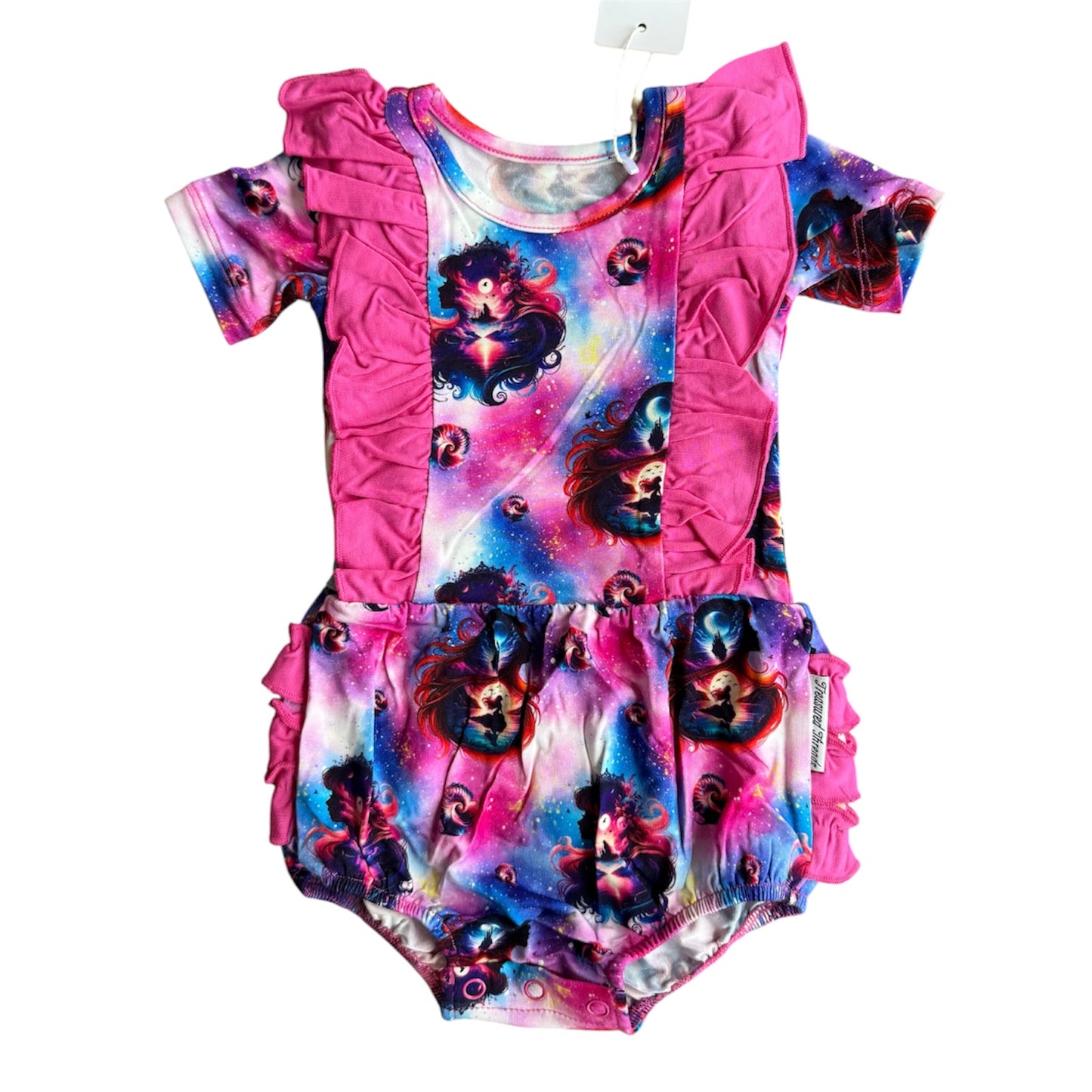 Mermaid Wishes Ruffled Bubble Romper