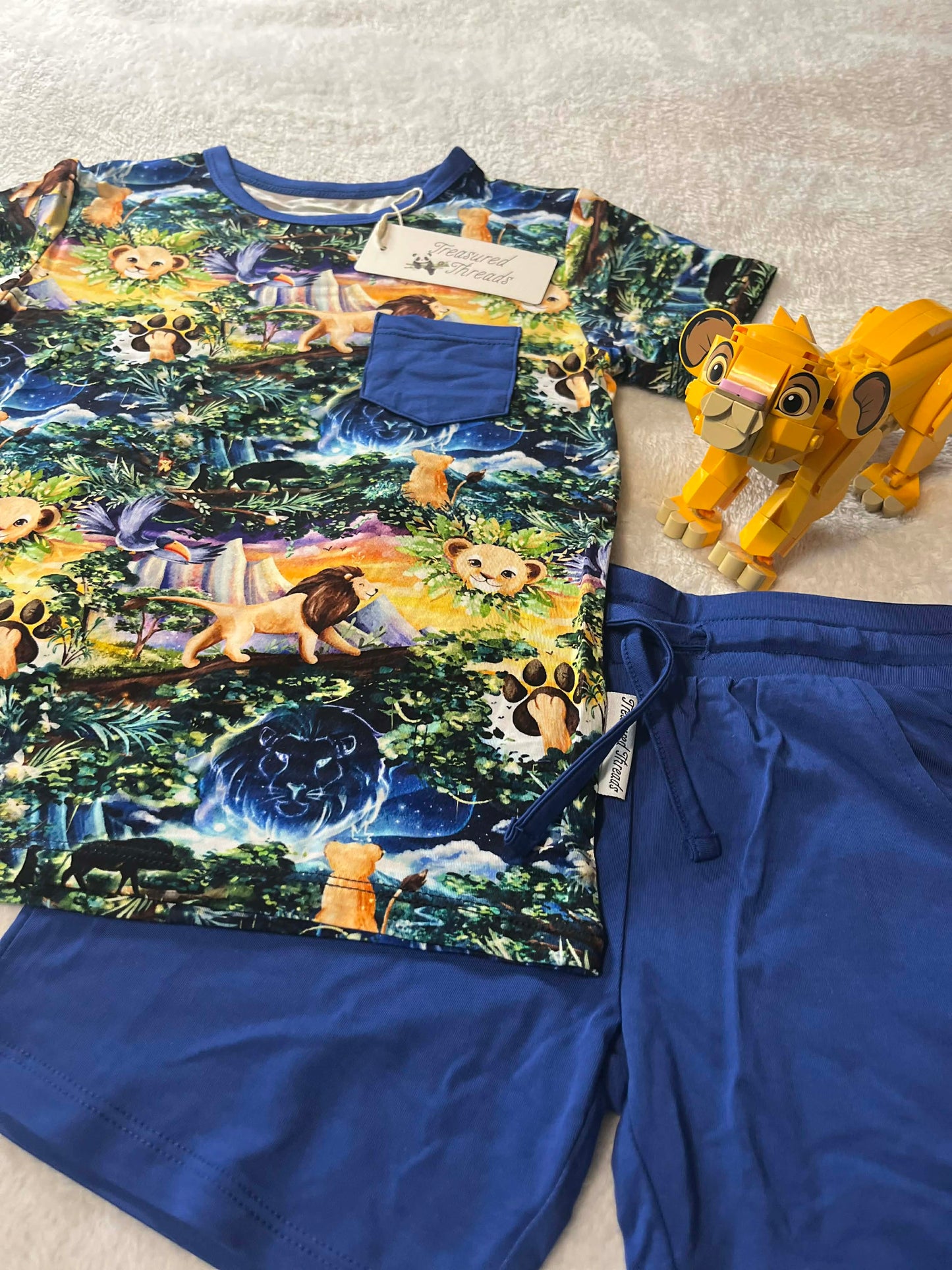 “King of the Pride” Two-Piece Shorts Set