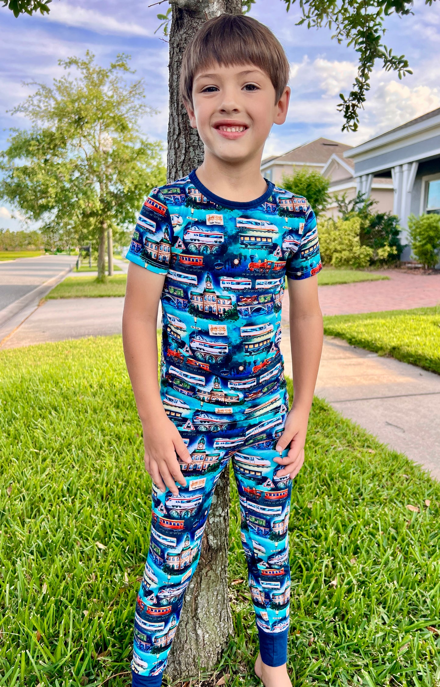 “Traveling Treasures” Two-Piece Pajamas