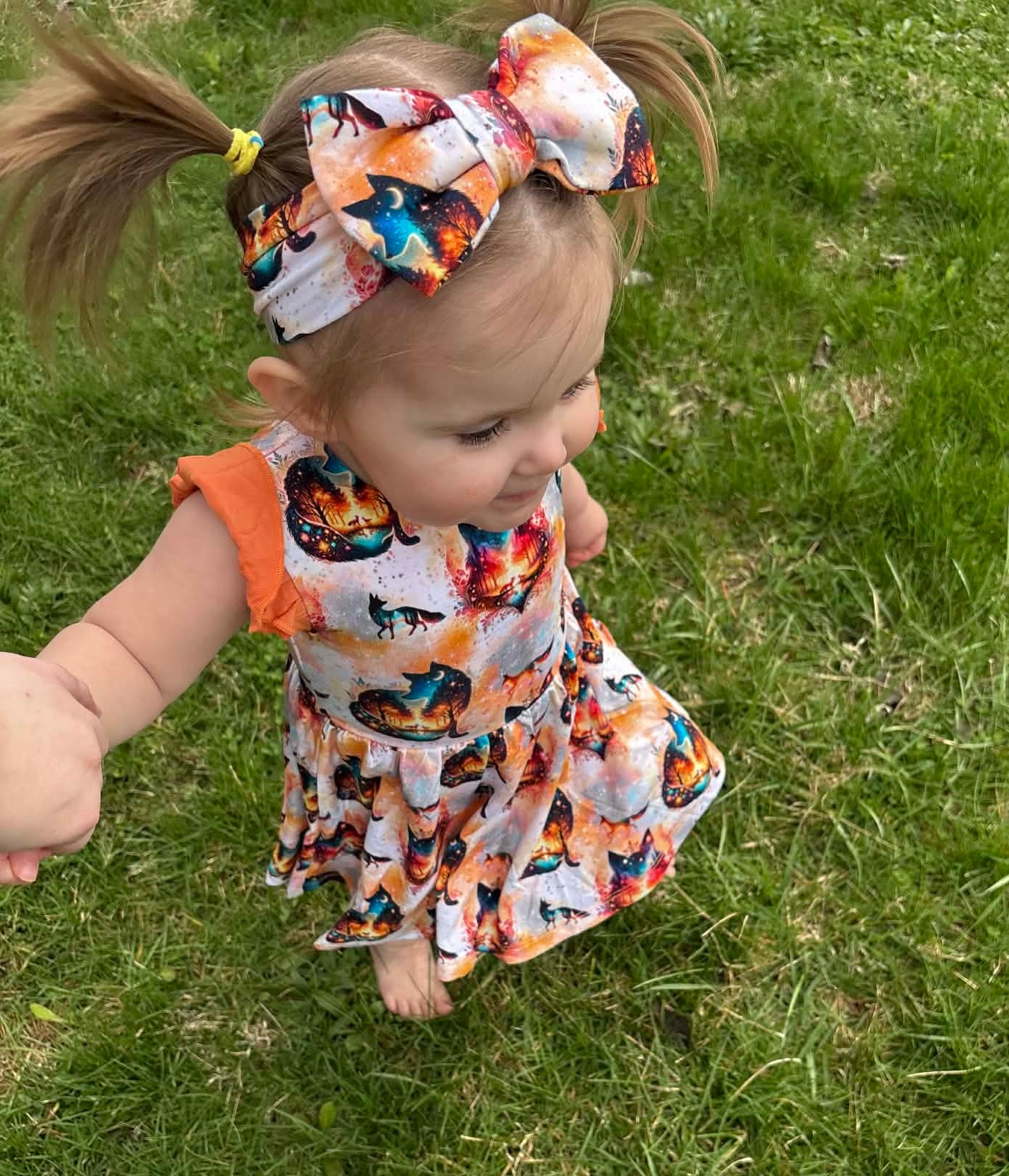“Whimsical Foxes” Bow Headband