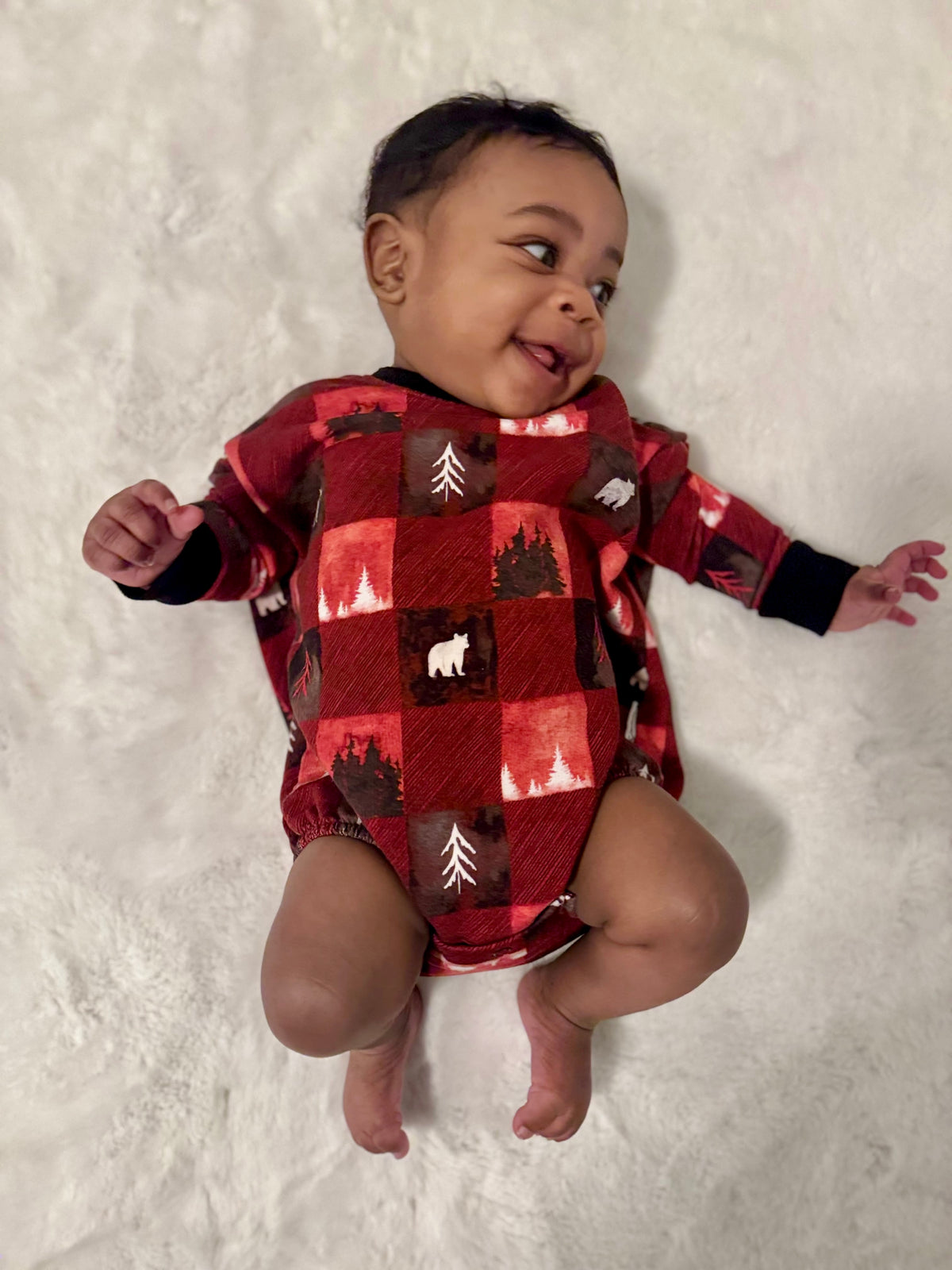 Into the Pines Long Sleeved Bubble Romper