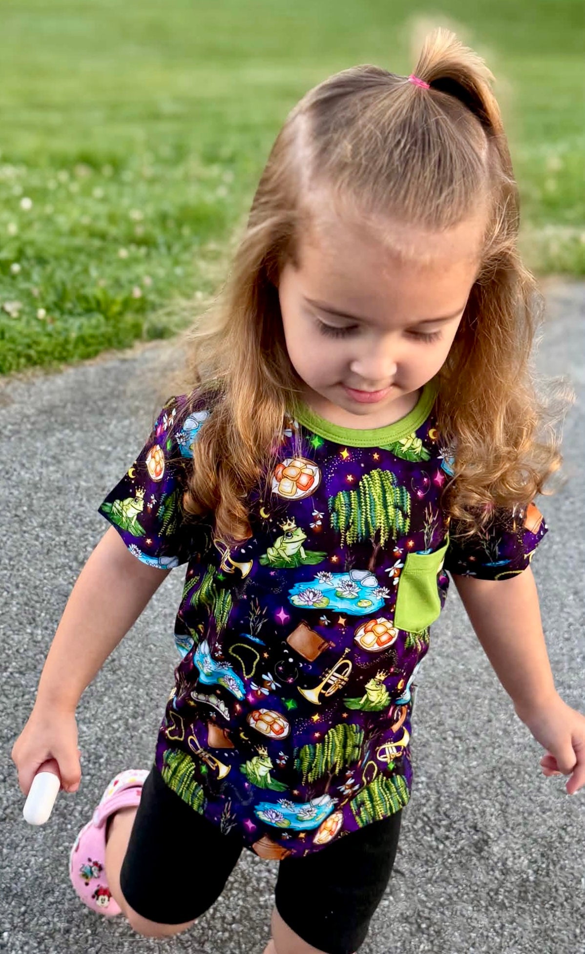“Fireflies & Frog Kisses” Pocket T-Shirt