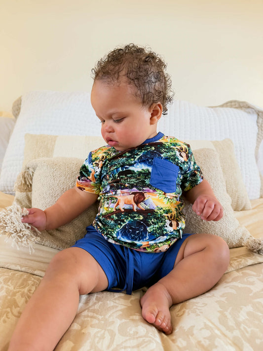 “King of the Pride” Two-Piece Shorts Set