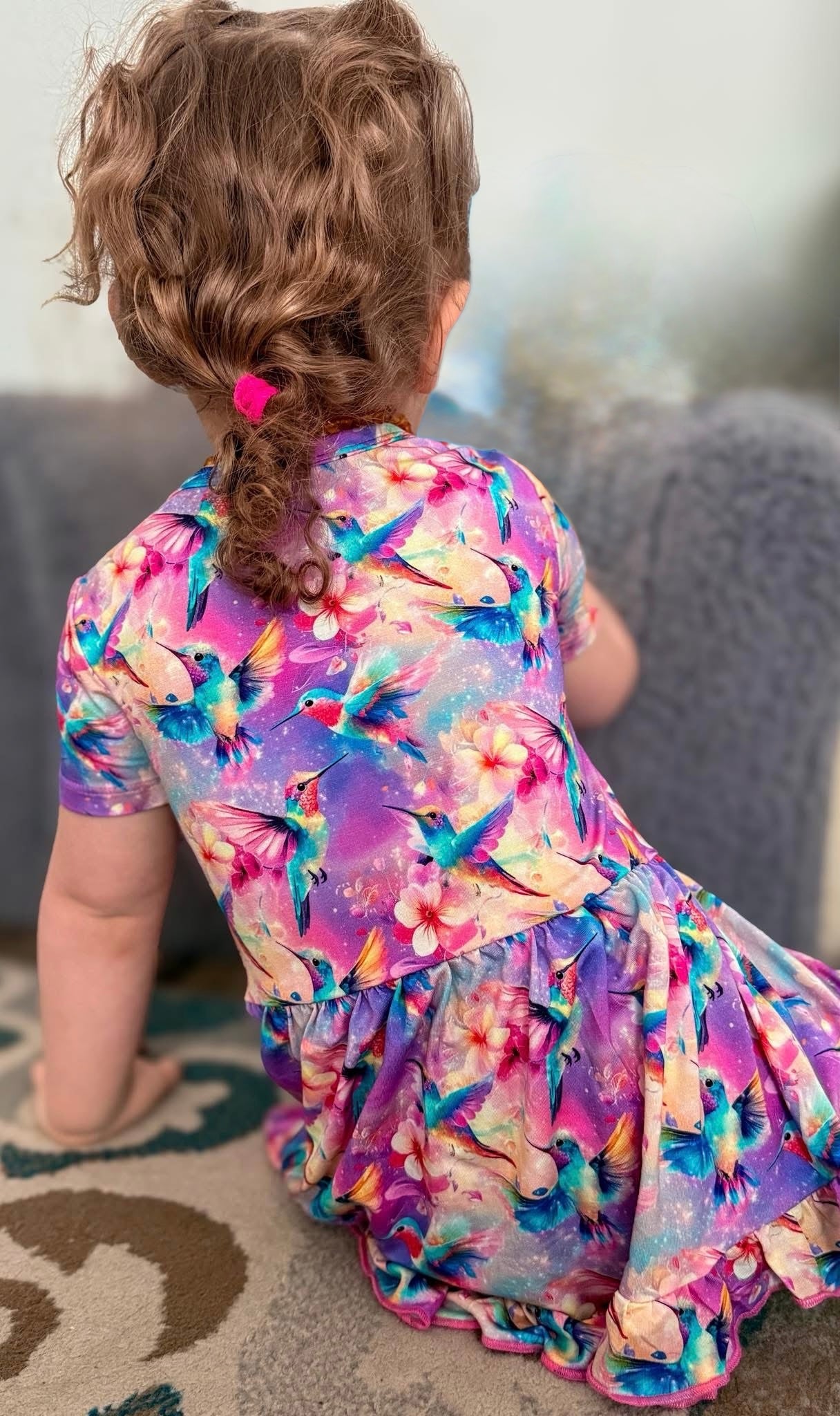 “Hummingbird Haven” Peplum Set