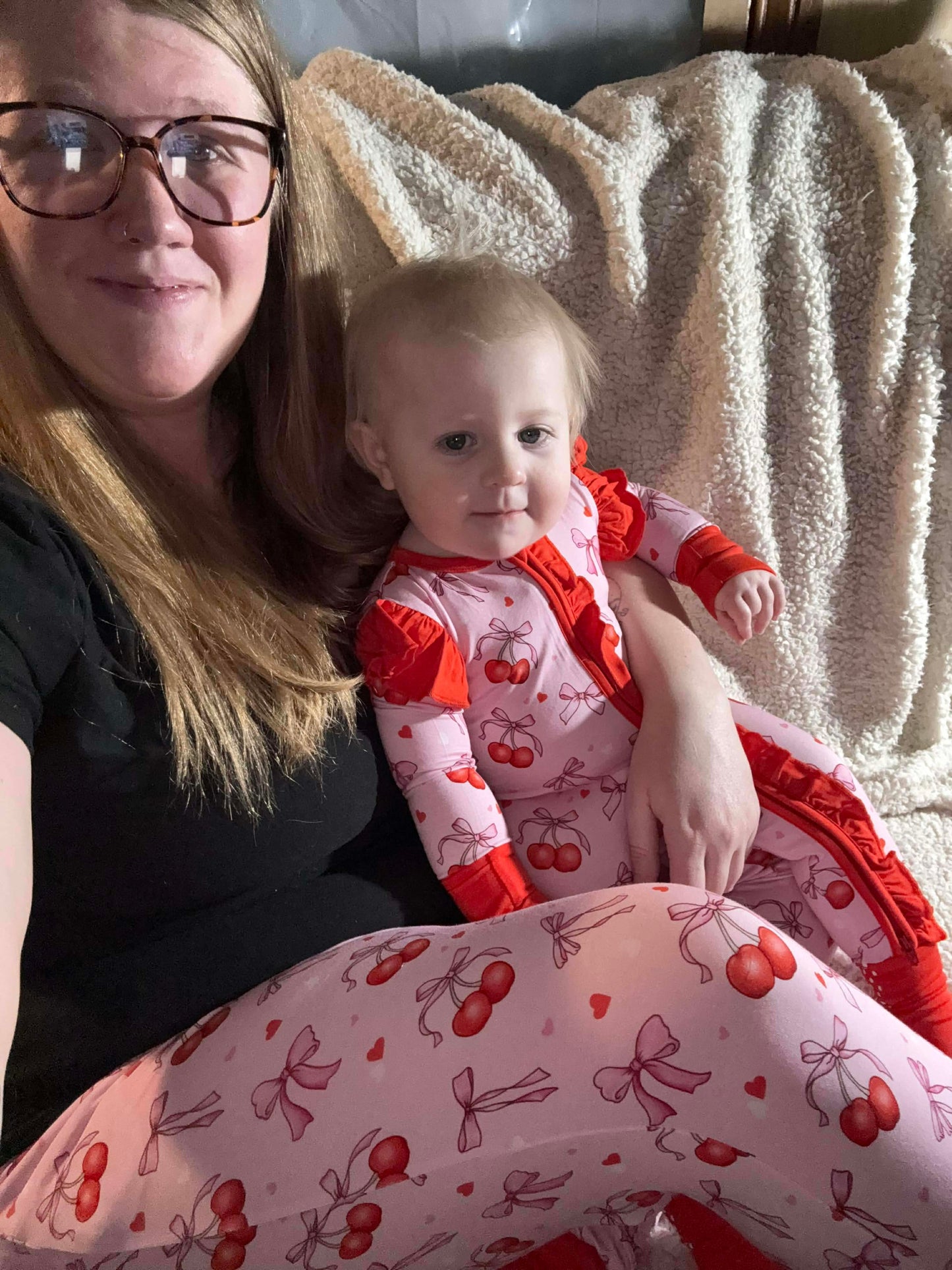 “Cherry Bow Bliss” Woman’s Joggers