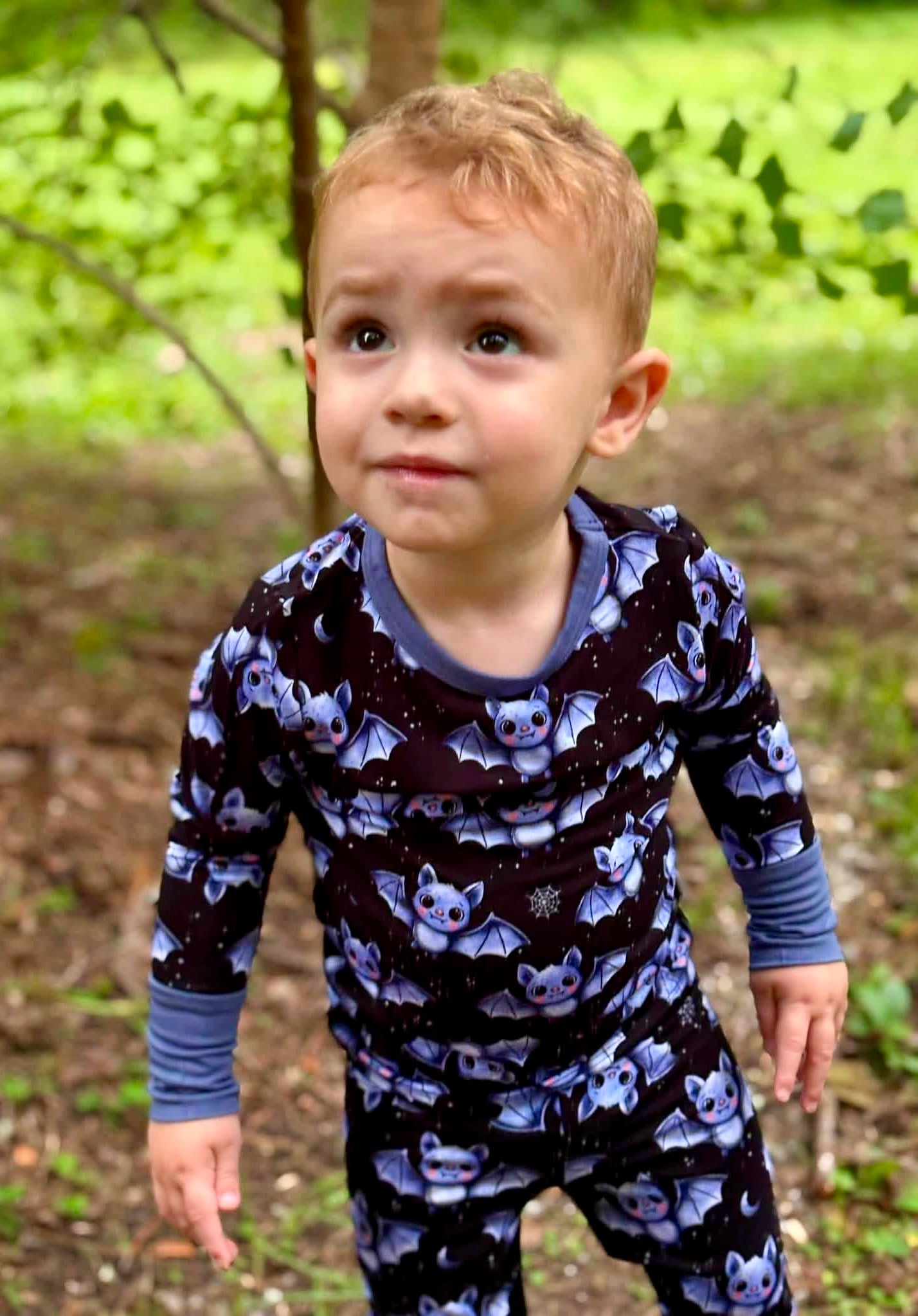 Moonlit Flutters Two-Piece Pajamas