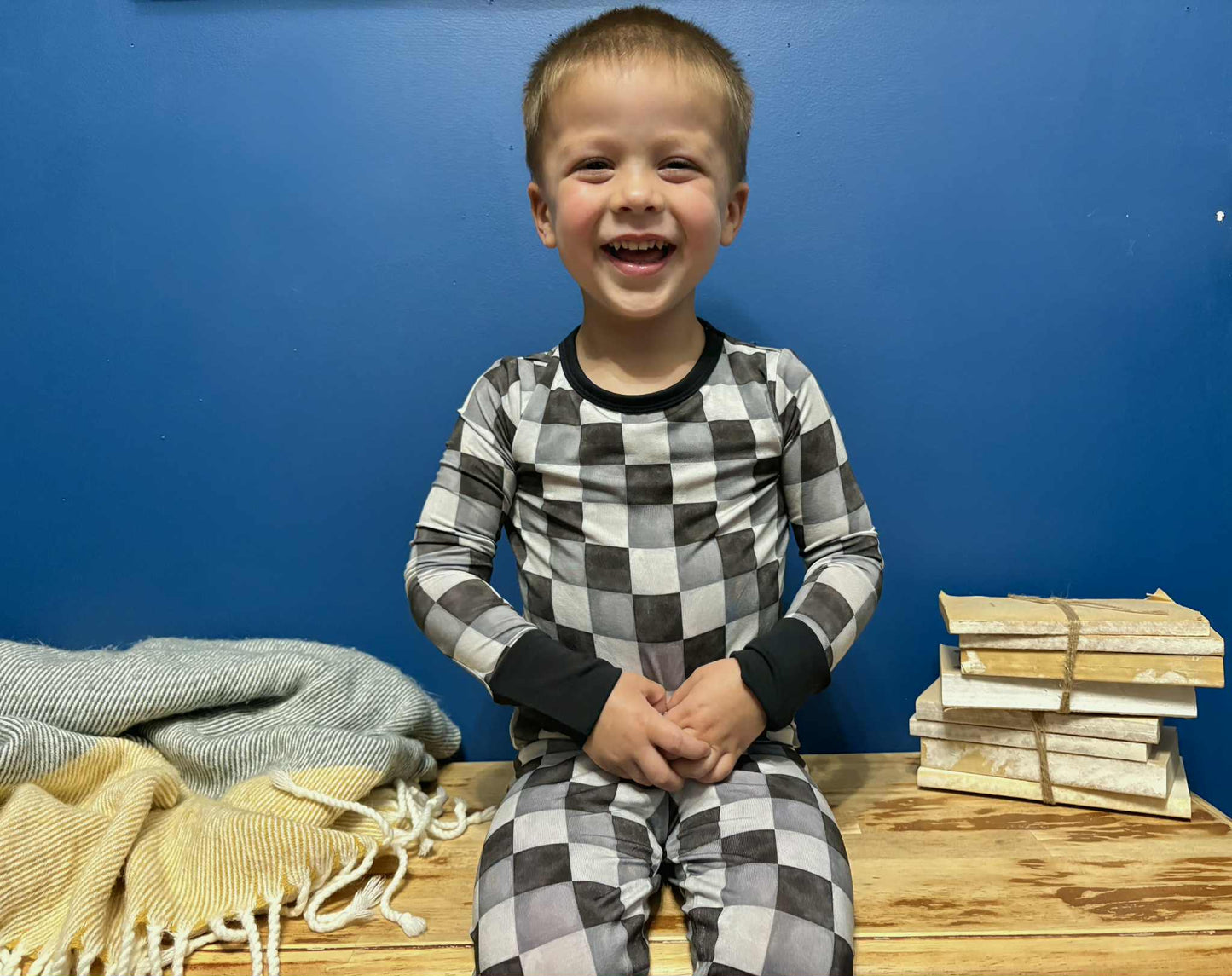 “Checkmate” Two-Piece Pajamas