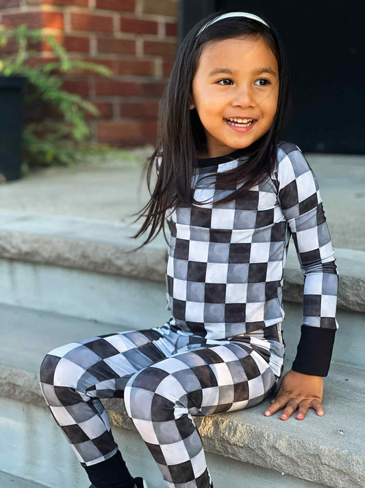 “Checkmate” Two-Piece Pajamas