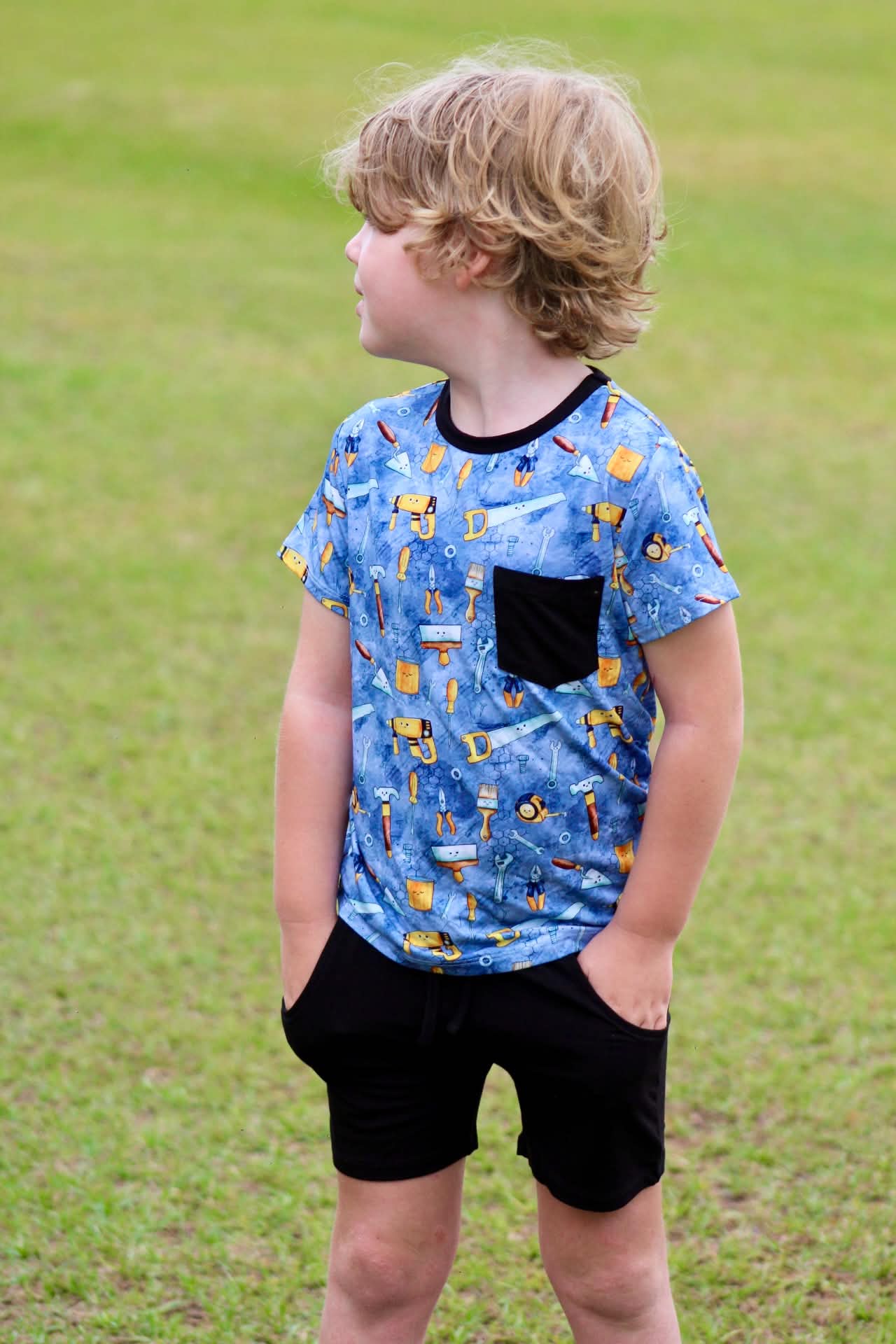 “Tools” Two-Piece Shorts Set