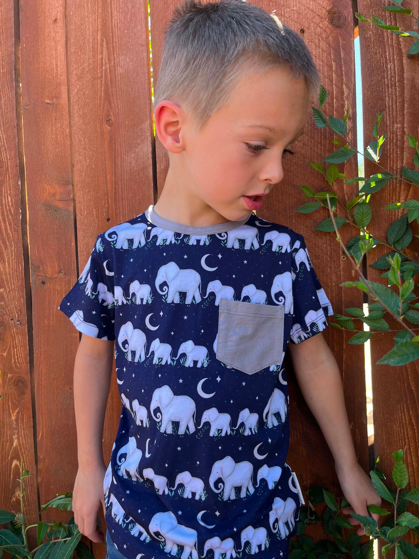 Elephants Pocket T-Shirt