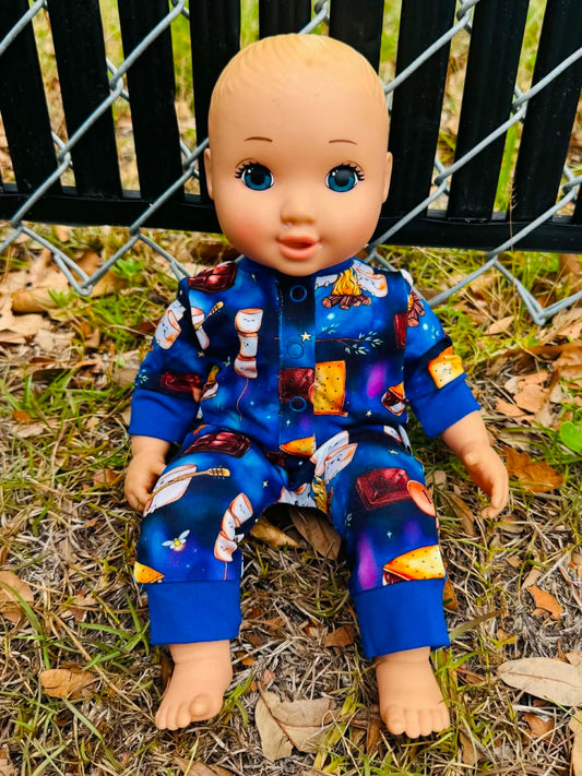 “S’more Summer Nights” Doll Romper