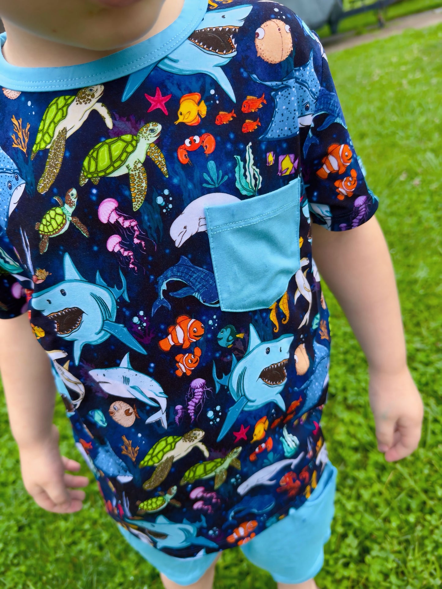 “Beyond The Reef” Two-Piece Shorts Set