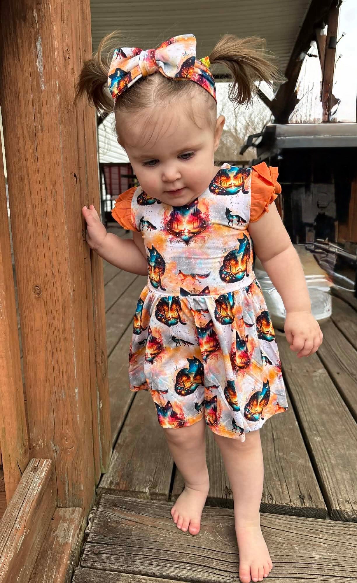 “Whimsical Foxes” Bodysuit Twirl
