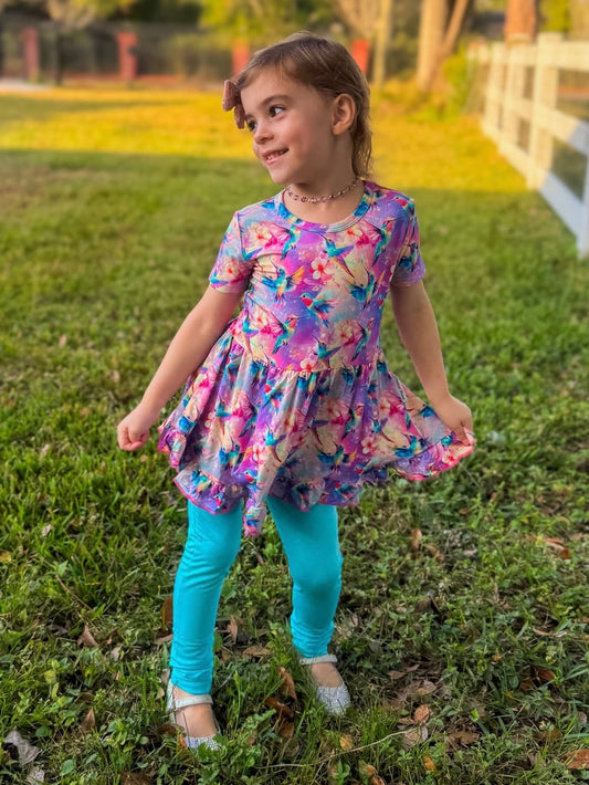 “Hummingbird Haven” Peplum Set