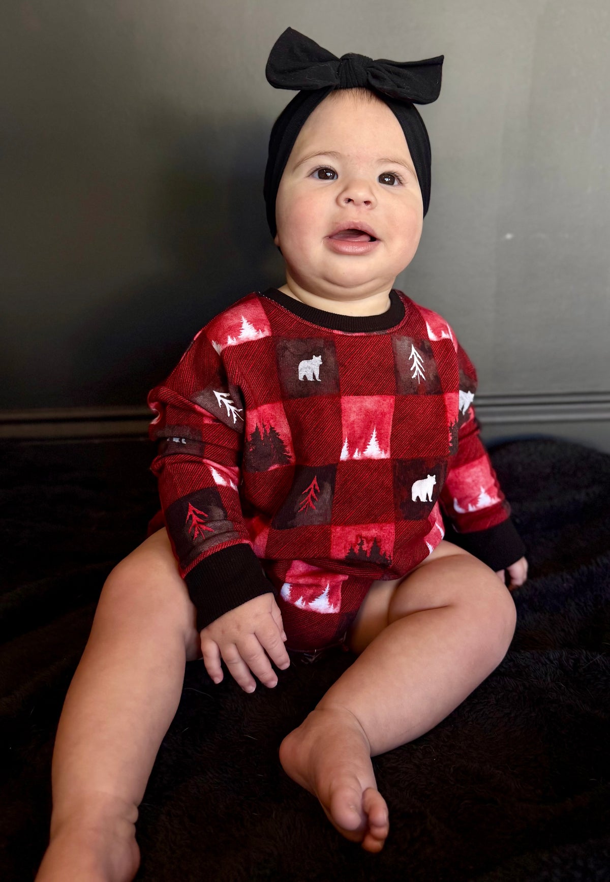 Into the Pines Long Sleeved Bubble Romper