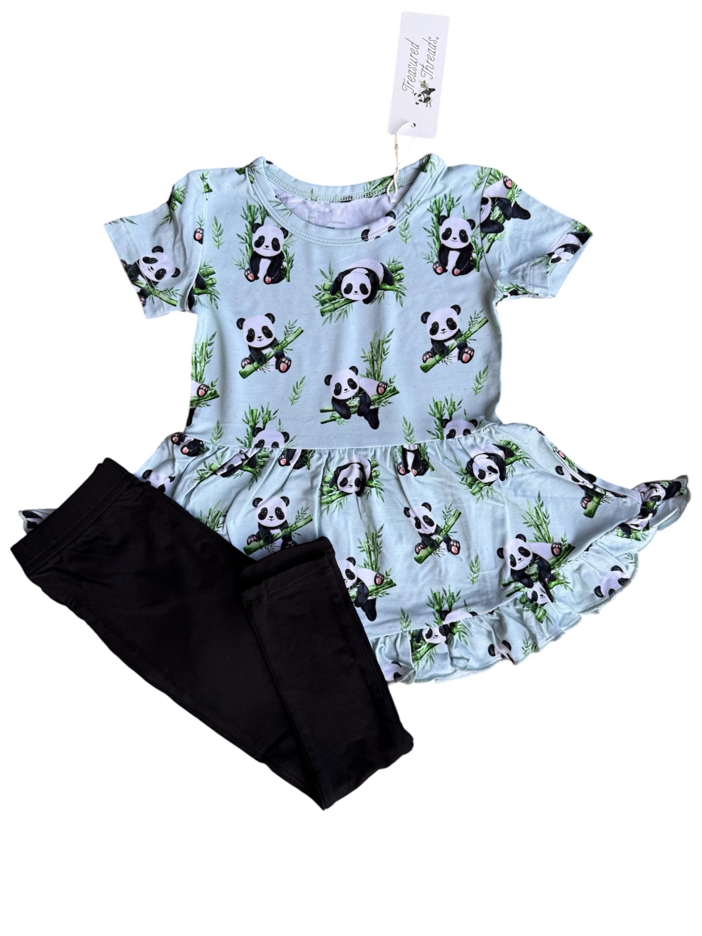 Treasured Pandas Peplum Set