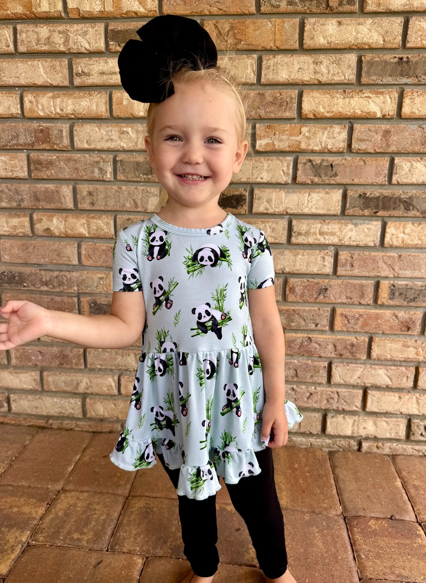 Treasured Pandas Peplum Set