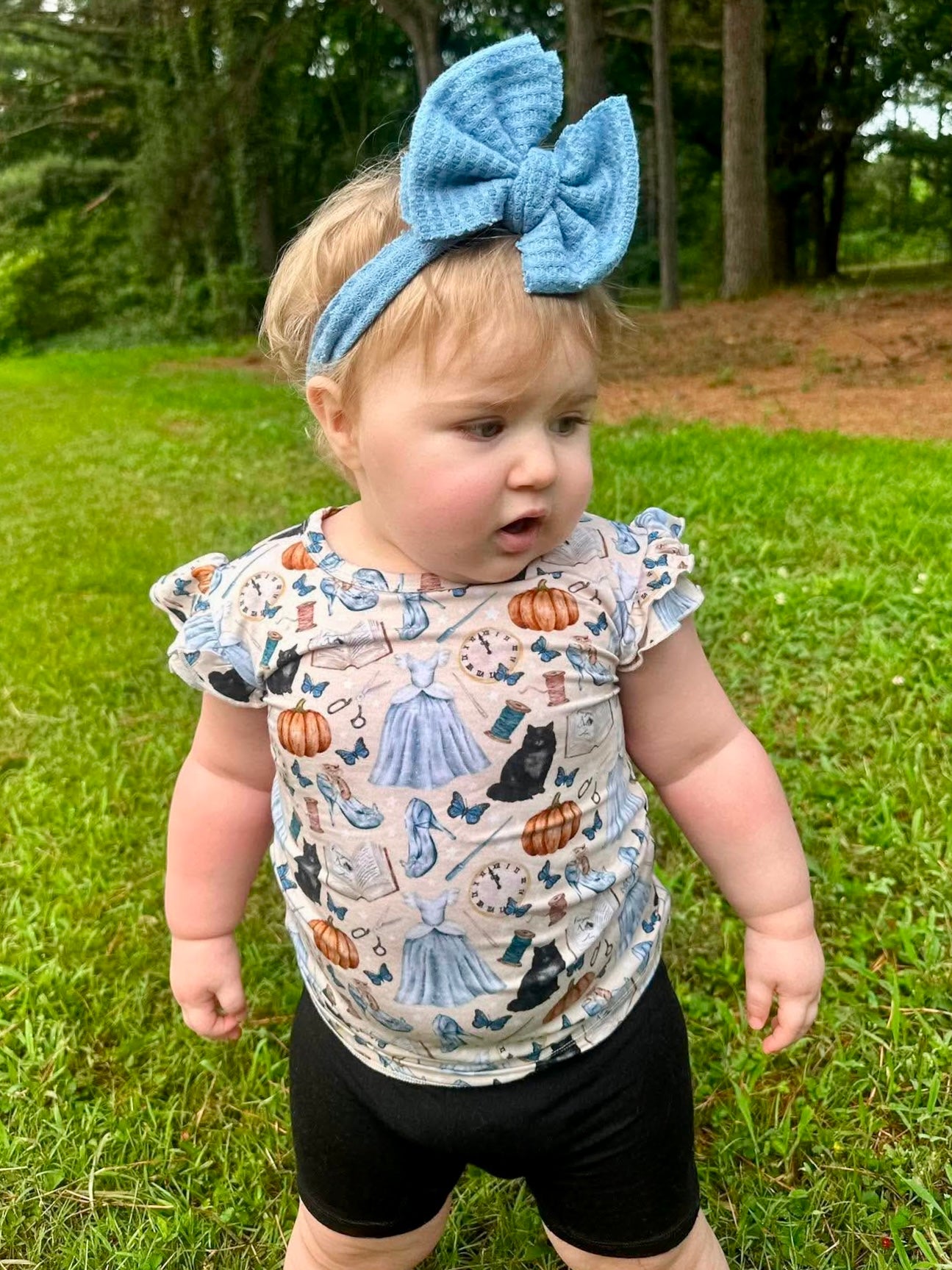 “Midnight Fairytale” Flutter Sleeve Tee