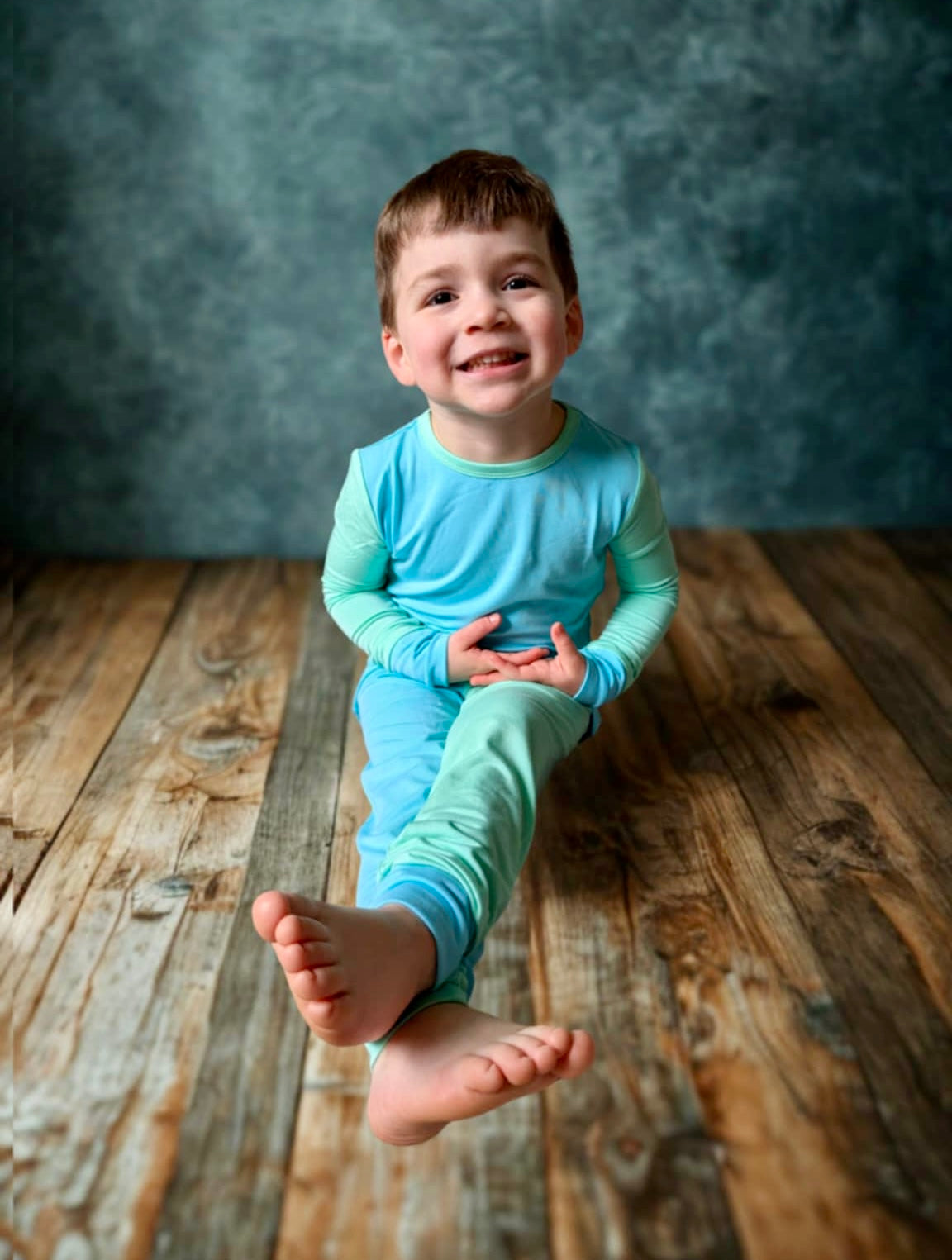 “Color Block Pop” Two-Piece Pajamas