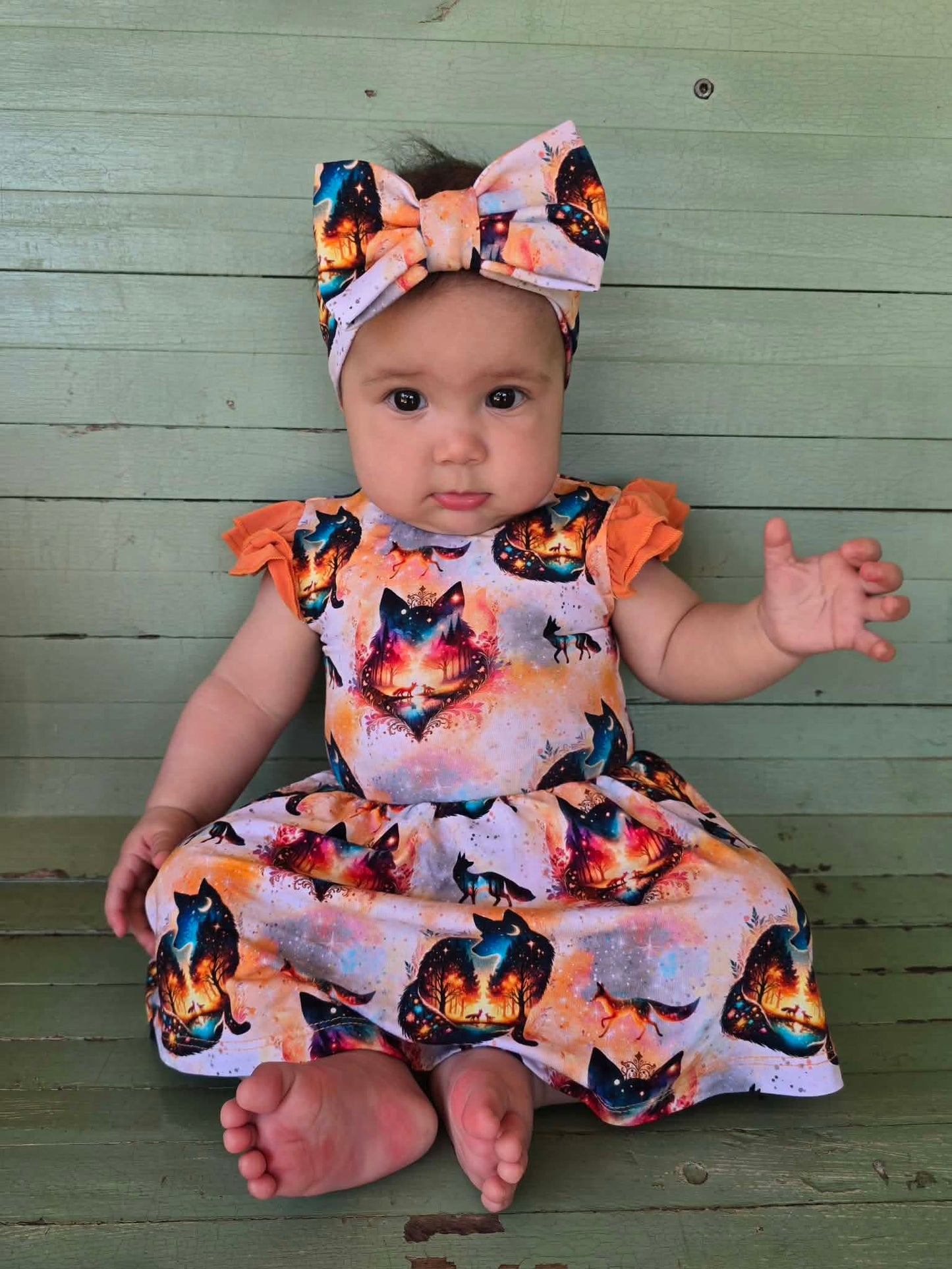 “Whimsical Foxes” Bodysuit Twirl