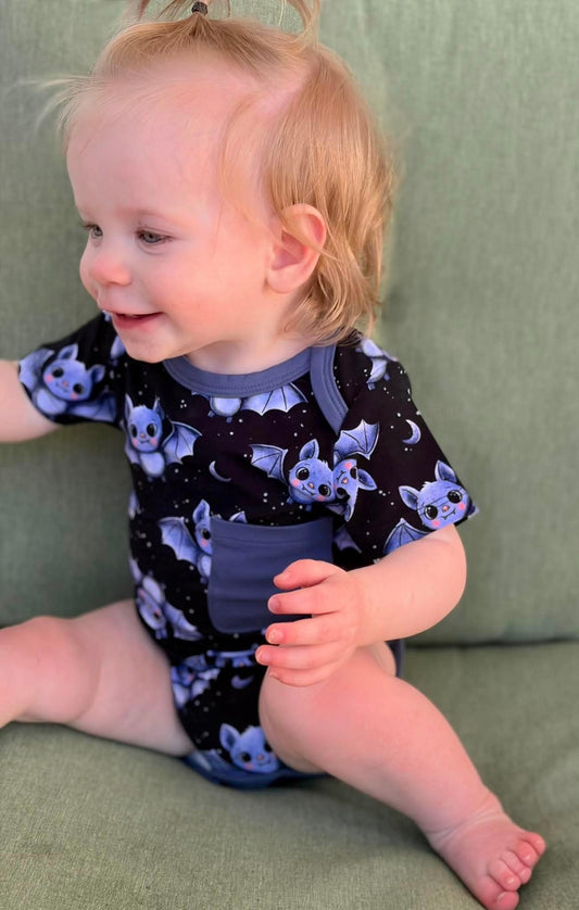 Moonlit Flutters Short Sleeved Bodysuit