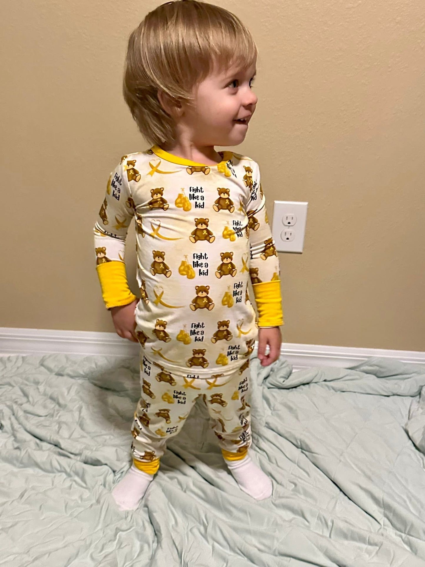 “Fight like a kid” Two-Piece Pajamas
