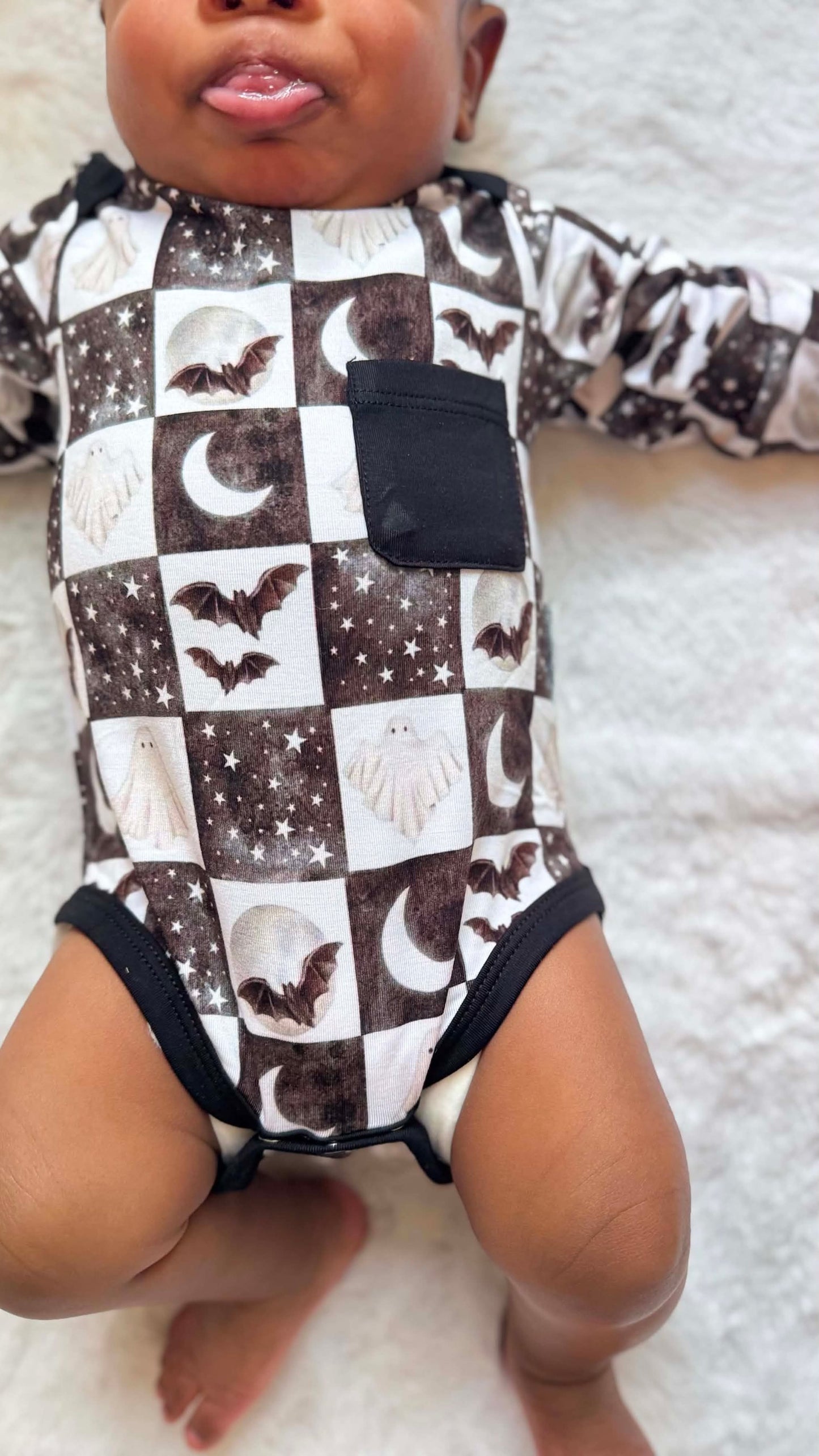 Spooky Starlight Long Sleeved Bodysuit