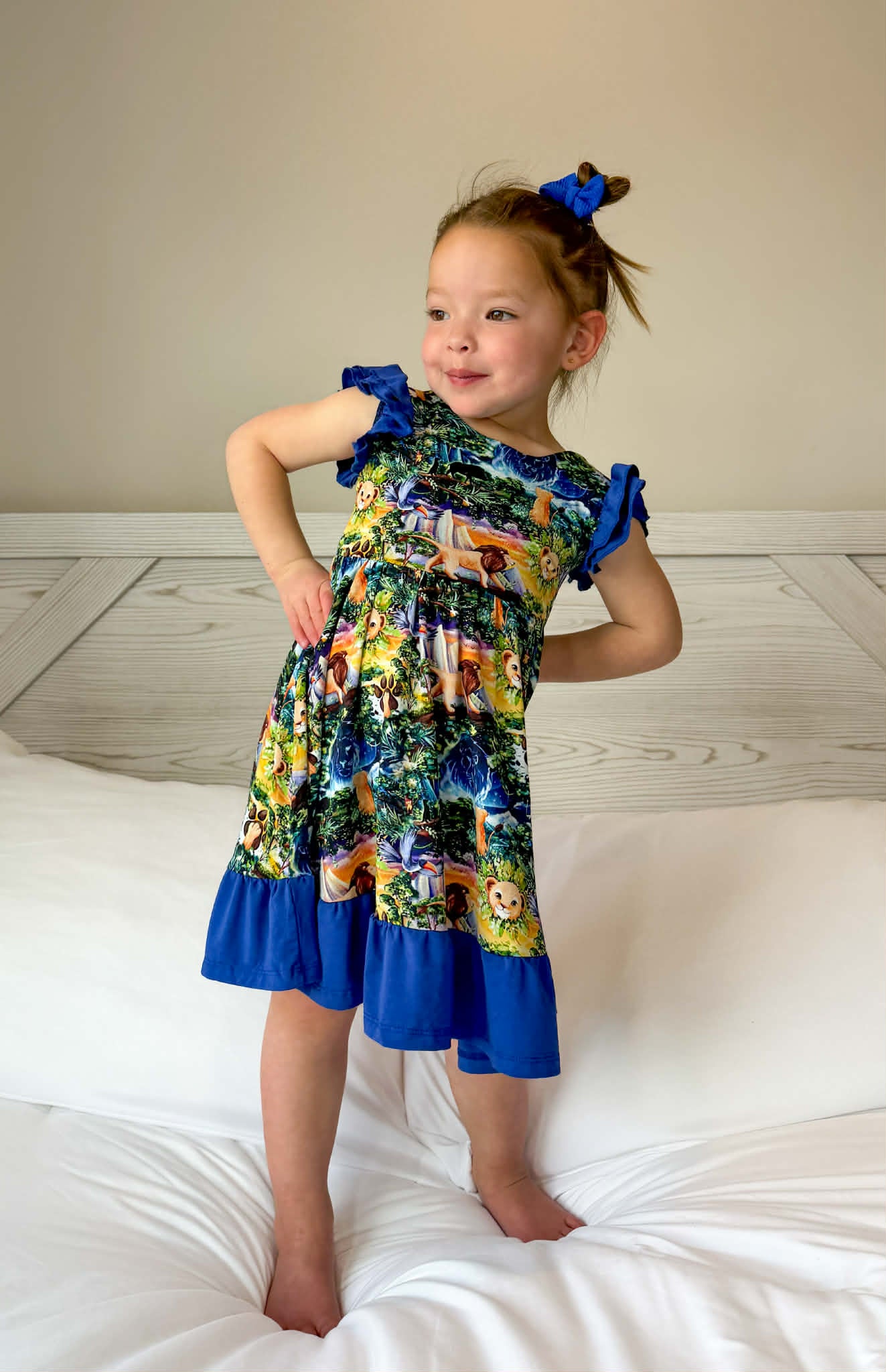 “King of the Pride” Twirl with Bow Back and Biker Shorts Set