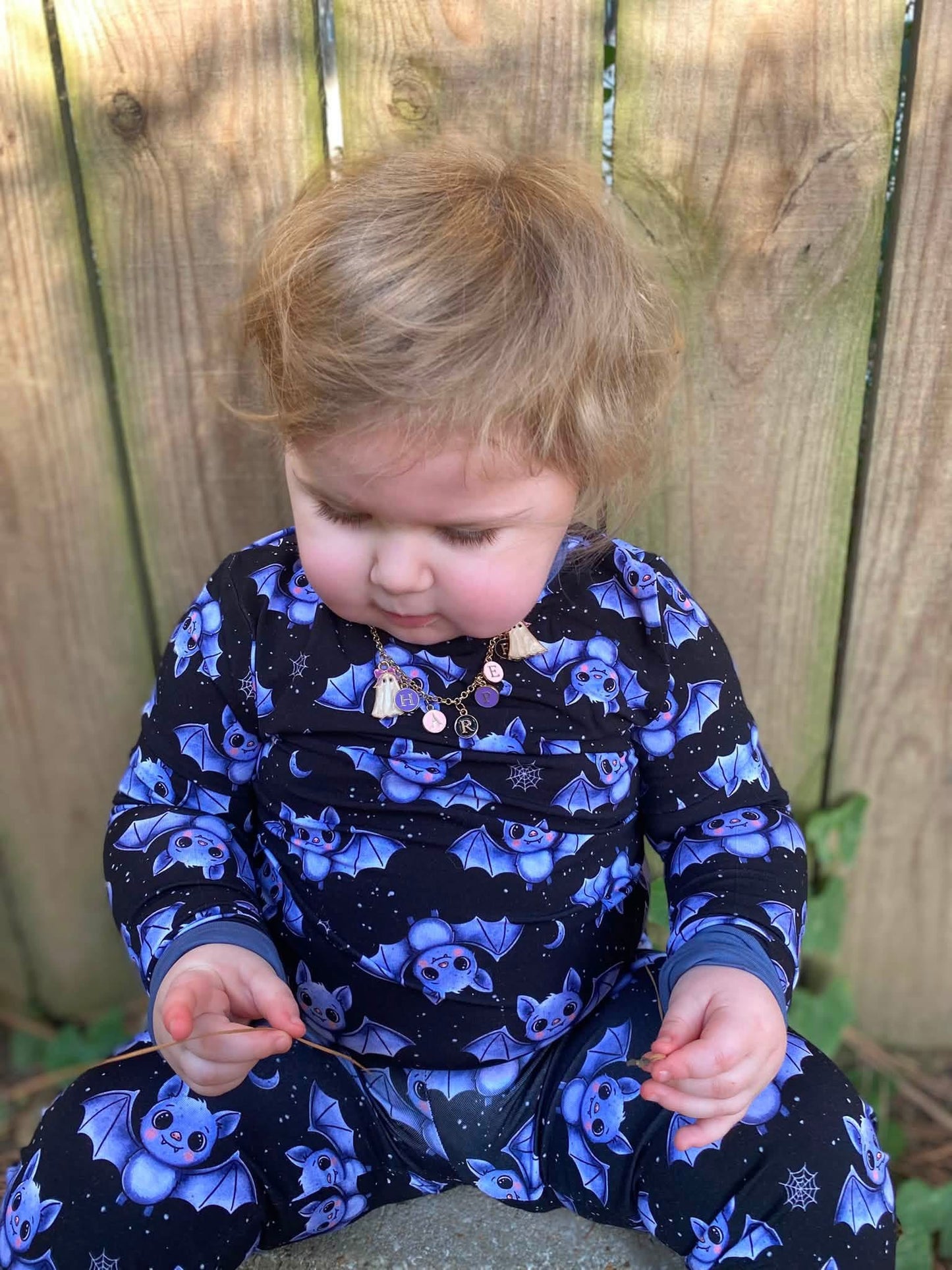 Moonlit Flutters Two-Piece Pajamas