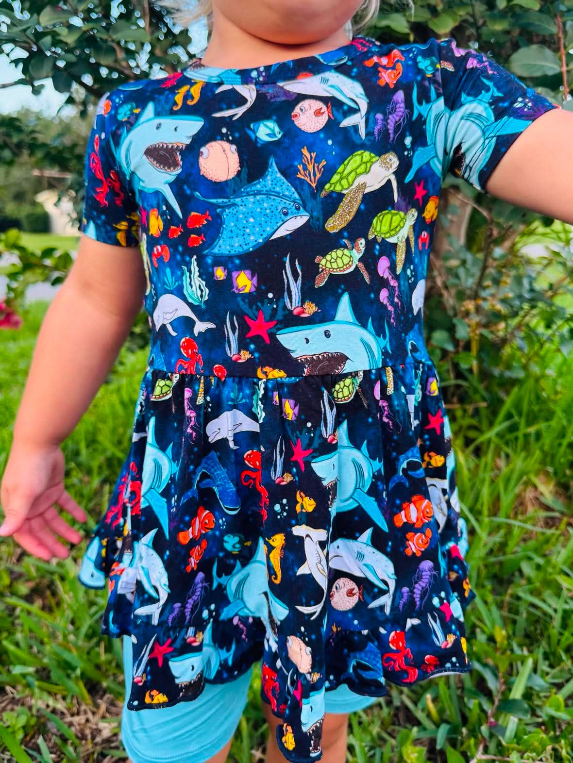 “Beyond The Reef” Peplum Set
