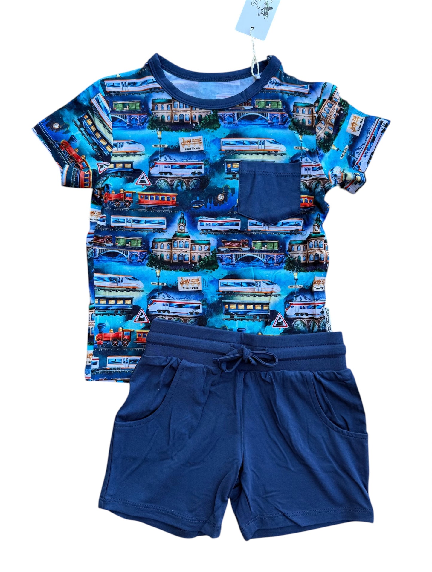 “Traveling Treasures” Two-Piece Shorts Set