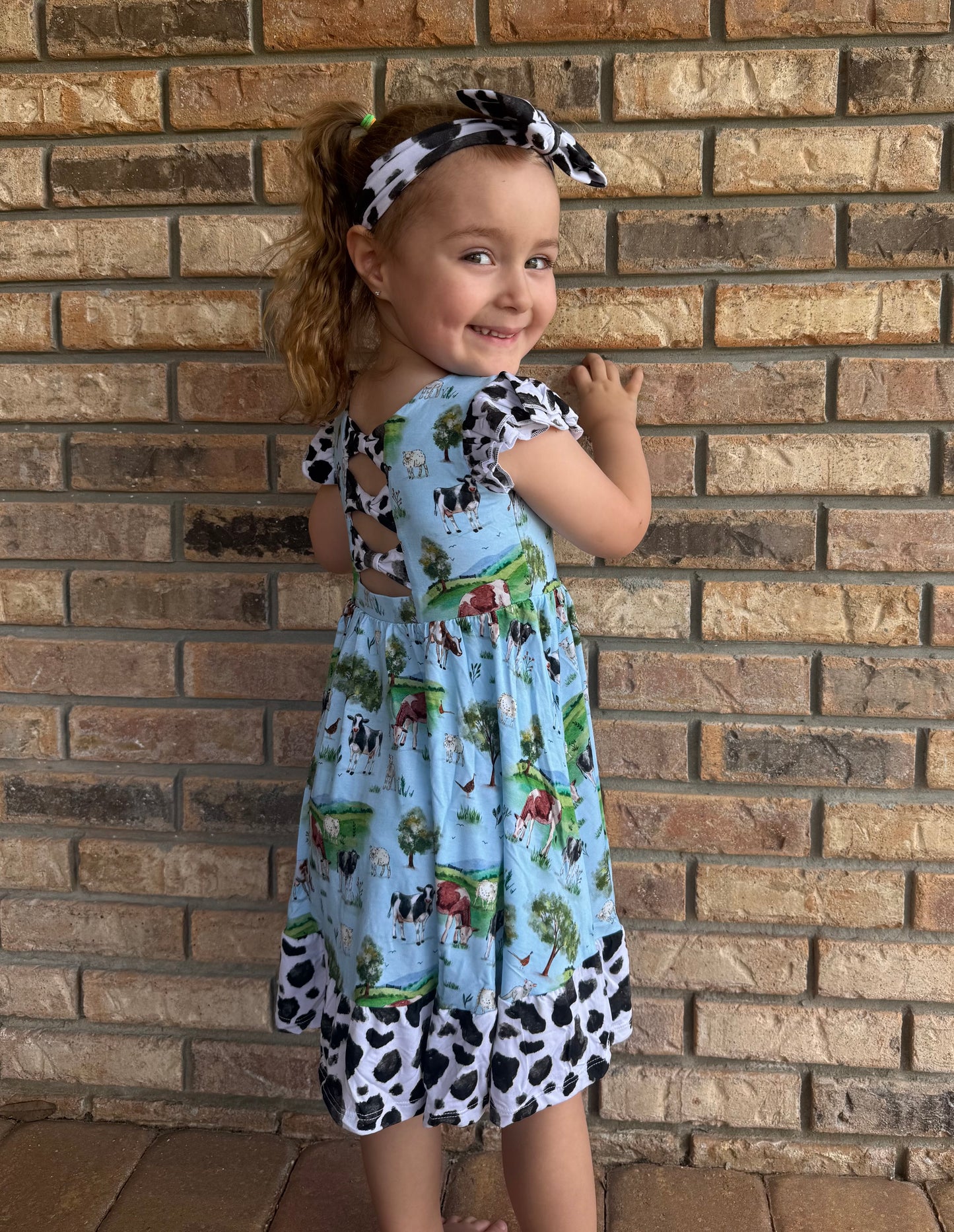 “Cows” Twirl with Bow Back