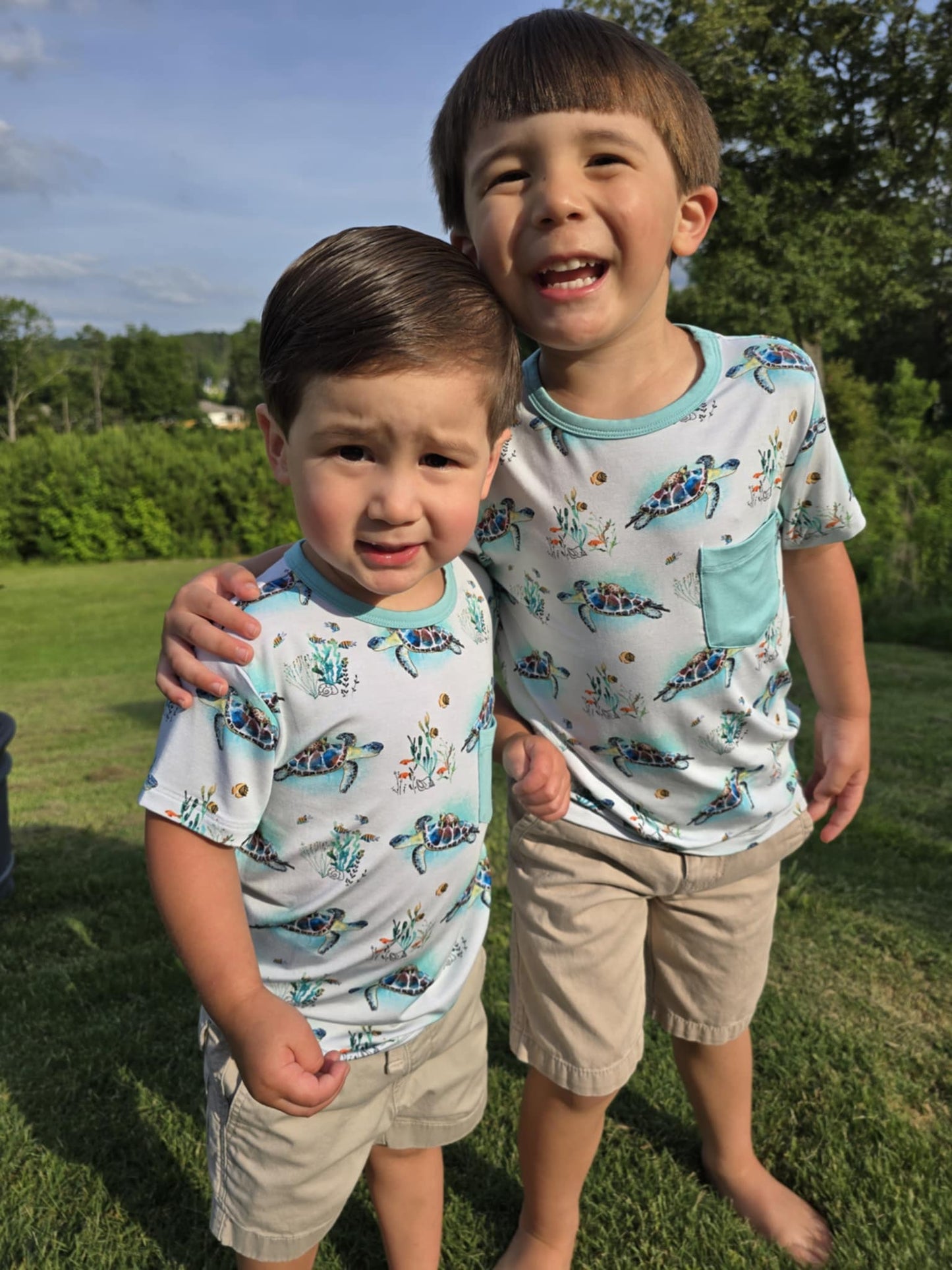 Turtally Beachin’ Pocket T-Shirt