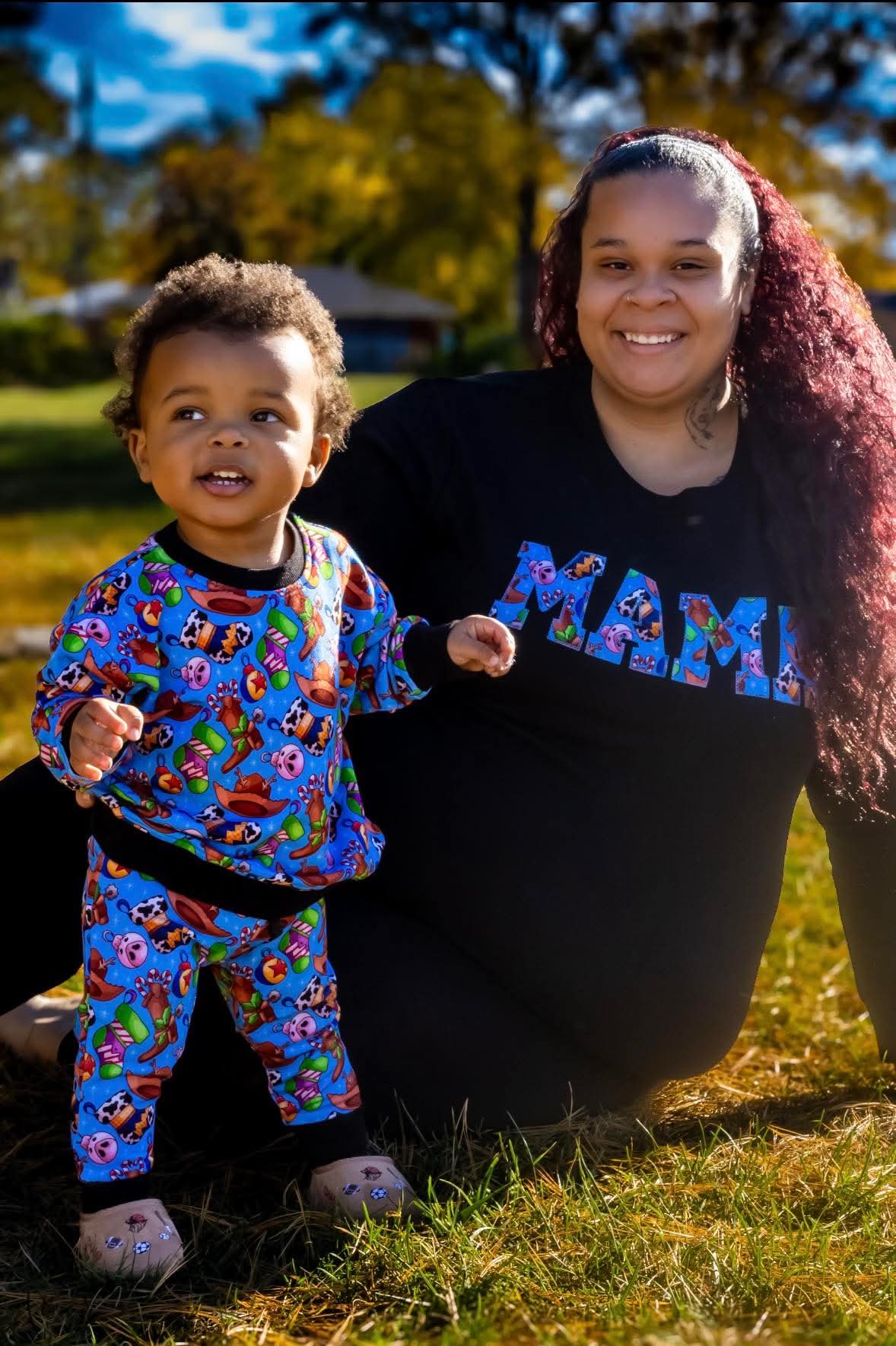 “To Infinity and Christmas” Jogger Set