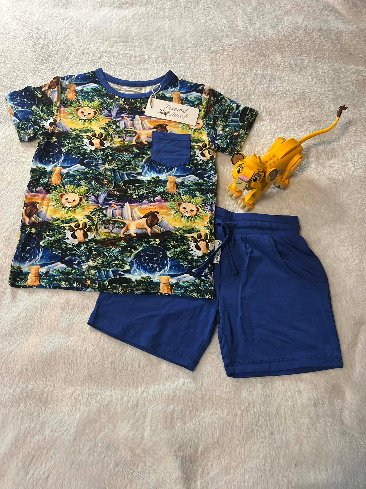 “King of the Pride” Two-Piece Shorts Set