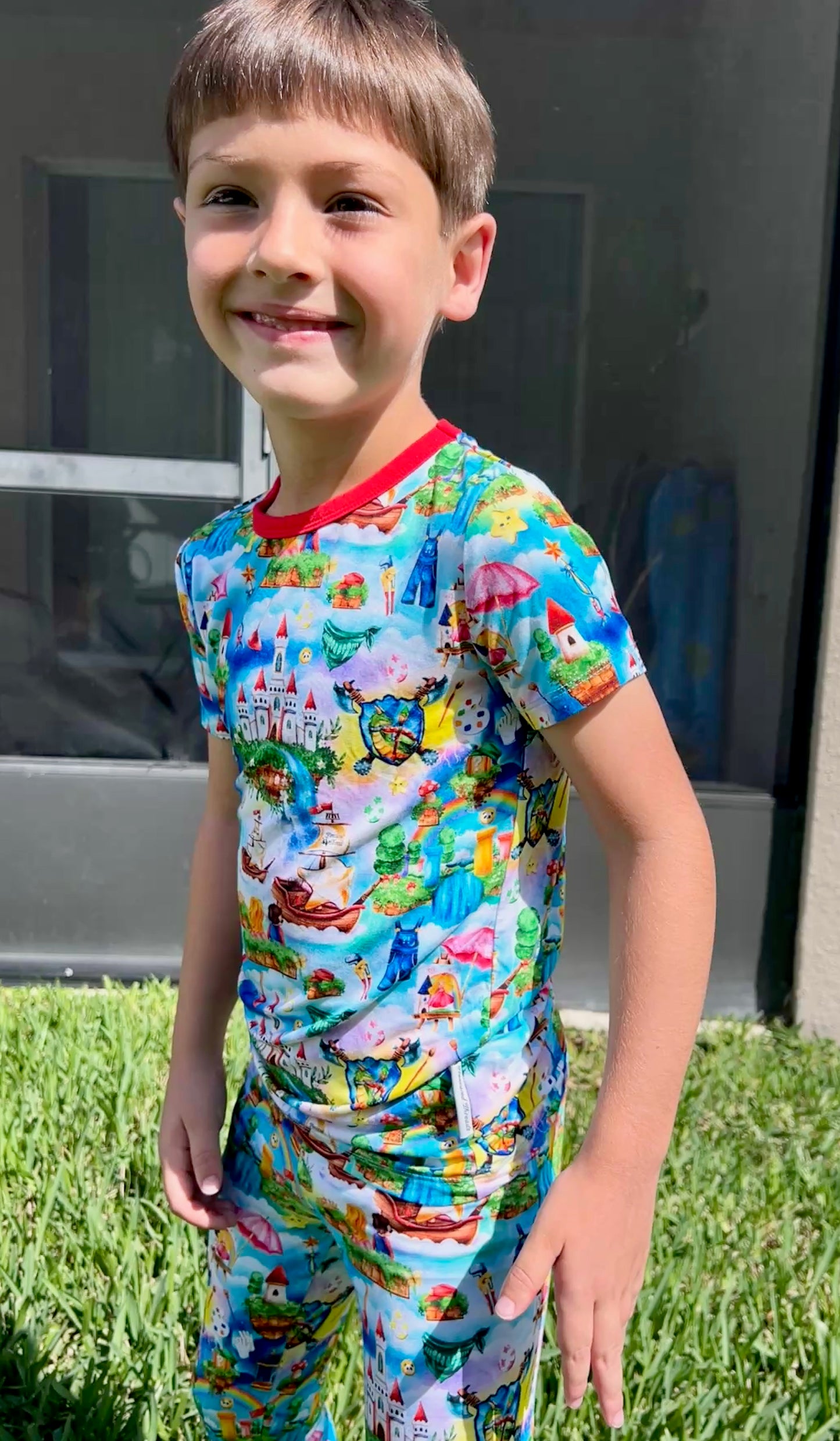 “Galaxy Land” Two-Piece Pajamas